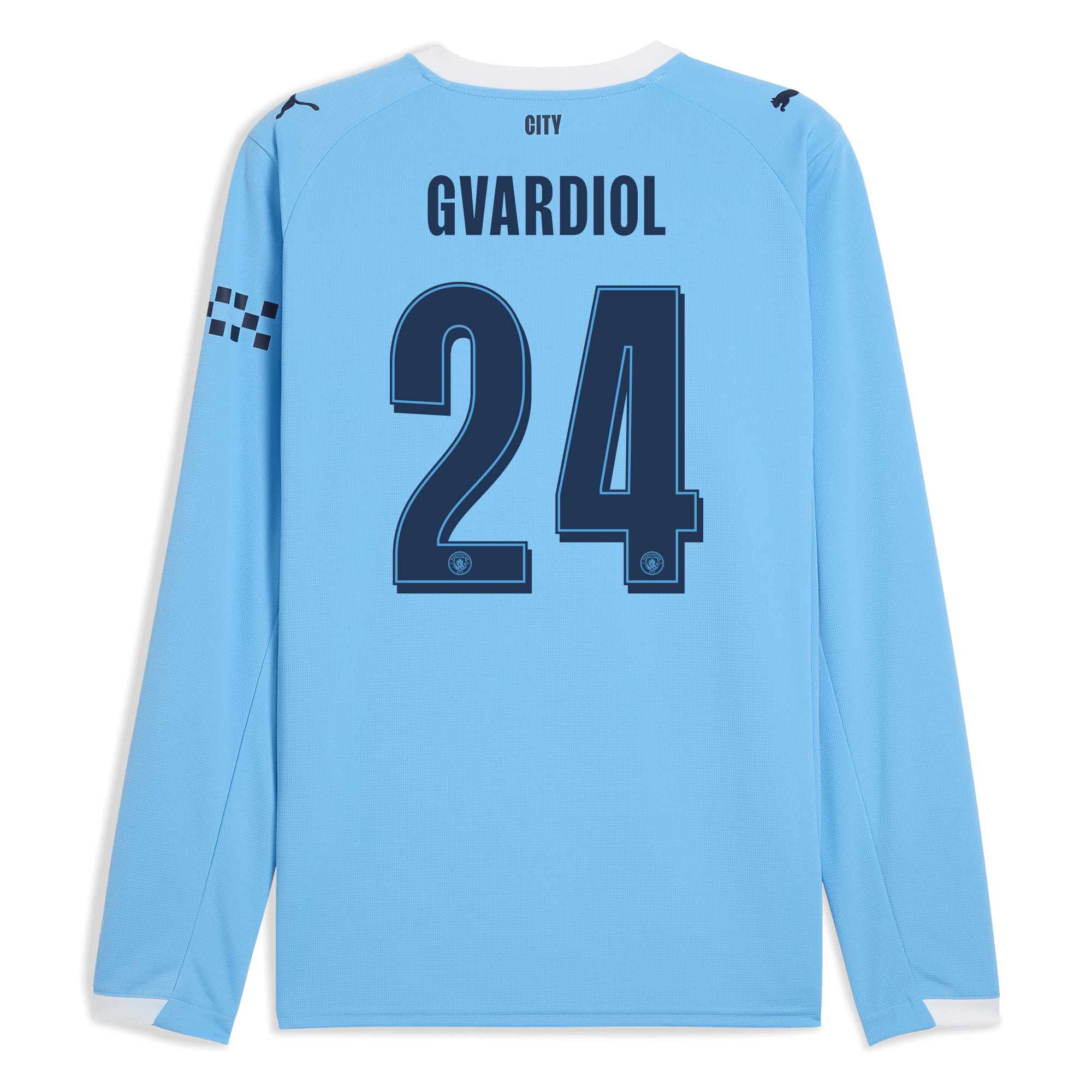 Manchester City manchester city man city home jersey 202526 long sleeve with gvardiol 24 printing Collection - ManchesterCitystore.com