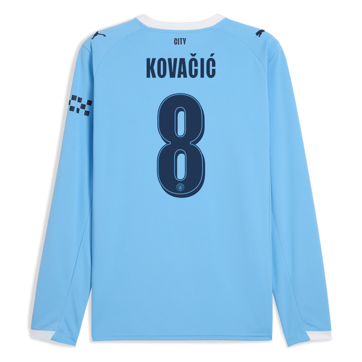 Manchester City manchester city man city home jersey 202526 long sleeve with kovacic 8 printing Collection - ManchesterCitystore.com