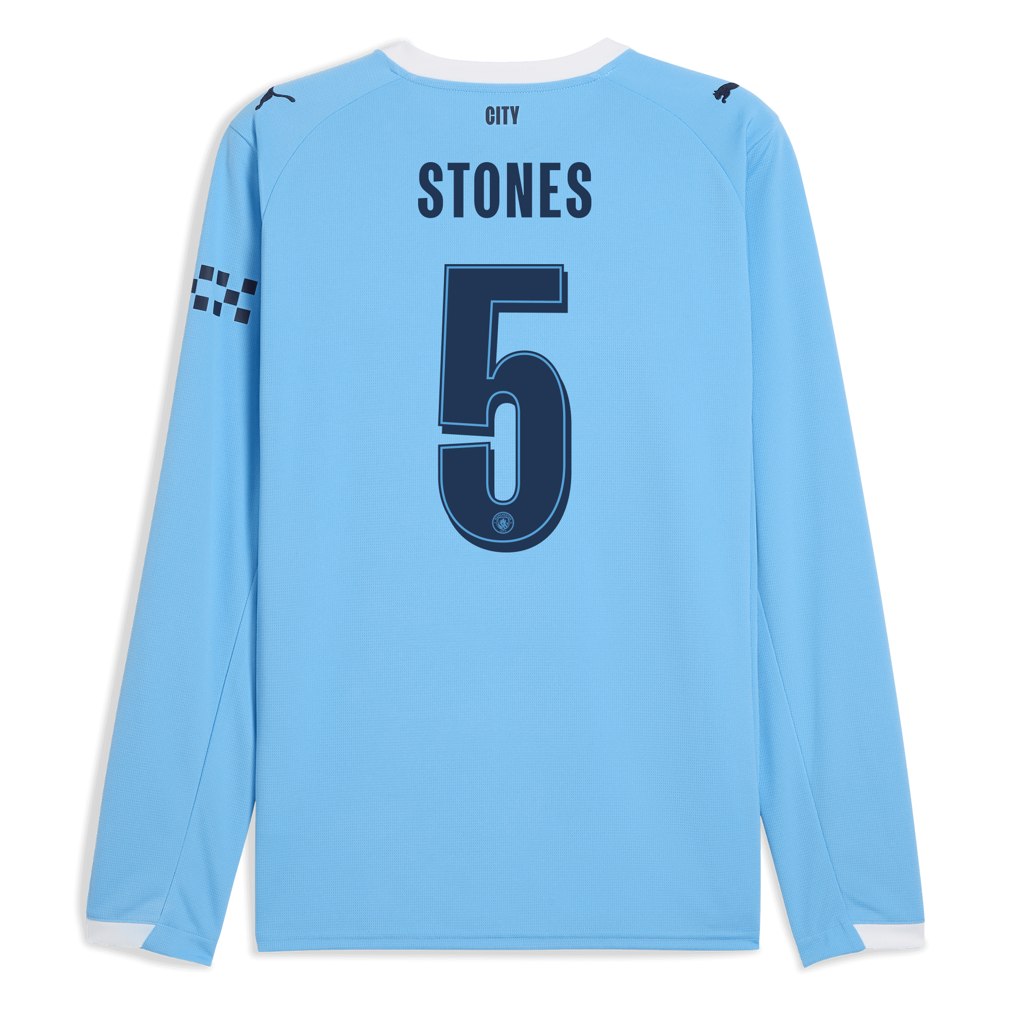 Manchester City manchester city man city home jersey 202526 long sleeve with stones 5 printing Collection - ManchesterCitystore.com