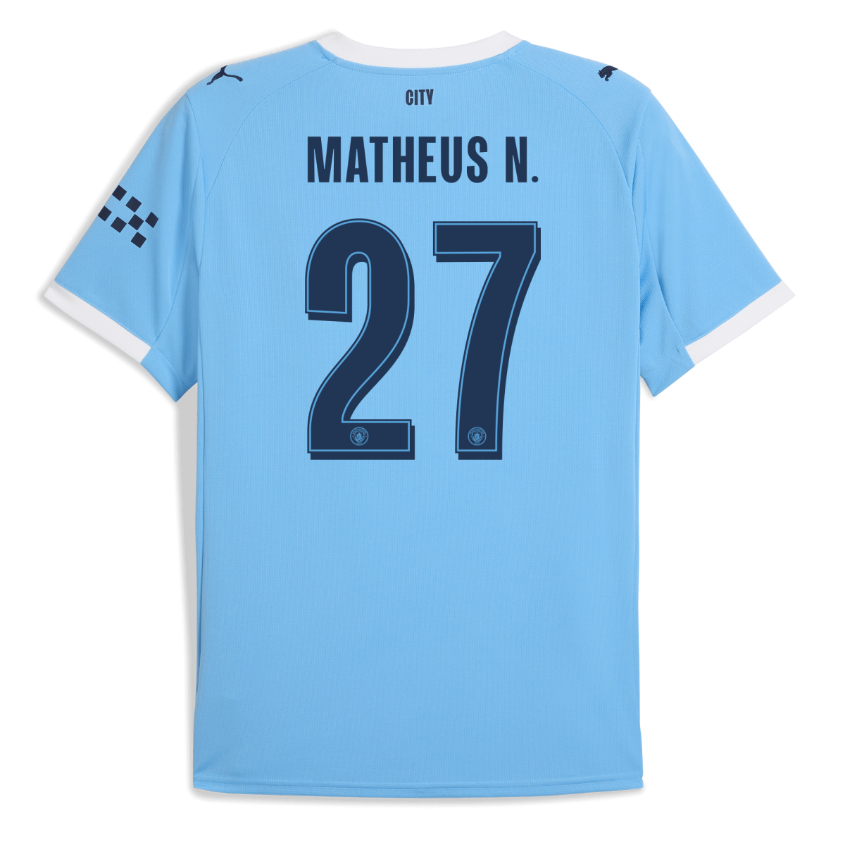 Manchester City manchester city man city home jersey 202526 with matheus n. 27 printing Collection - ManchesterCitystore.com