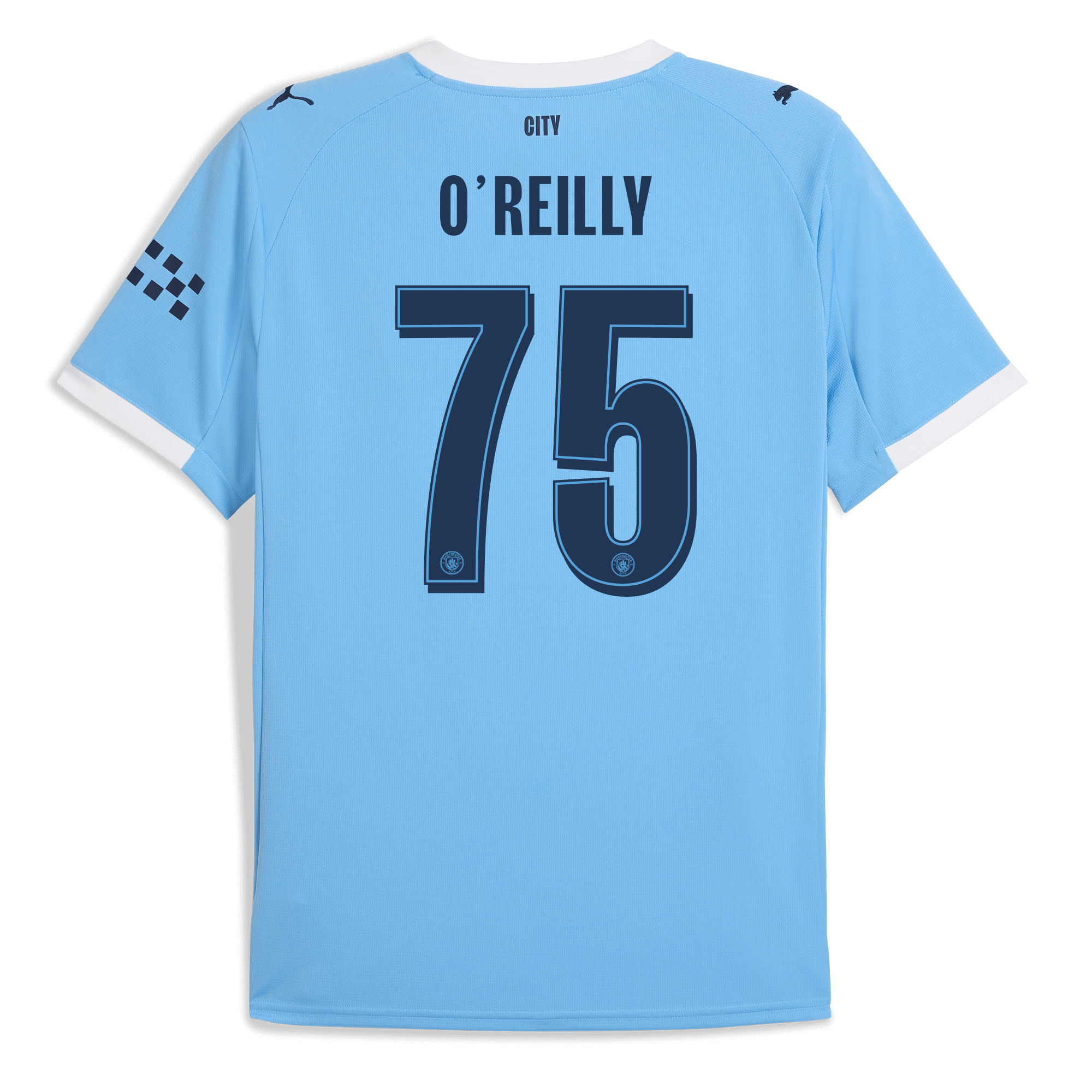 Manchester City manchester city man city home jersey 202526 with oreilly 75 printing Collection - ManchesterCitystore.com