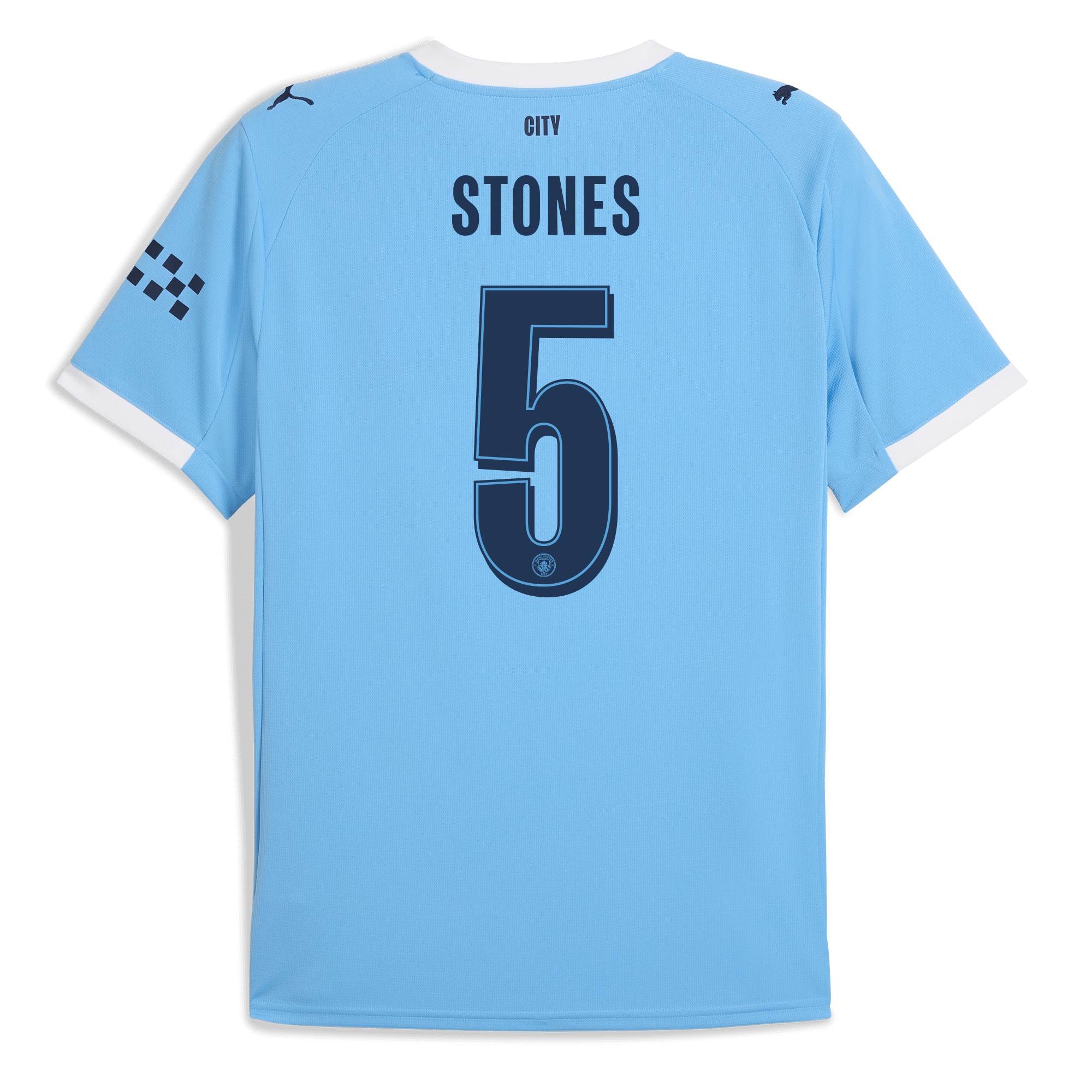 Manchester City manchester city man city home jersey 202526 with stones 5 printing Collection - ManchesterCitystore.com