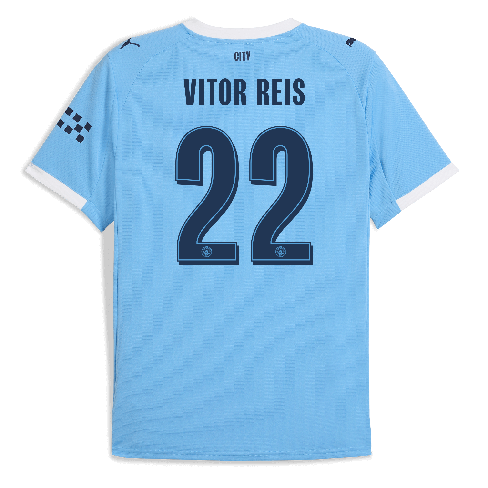 Manchester City manchester city man city home jersey 202526 with vitor reis 22 printing Collection - ManchesterCitystore.com