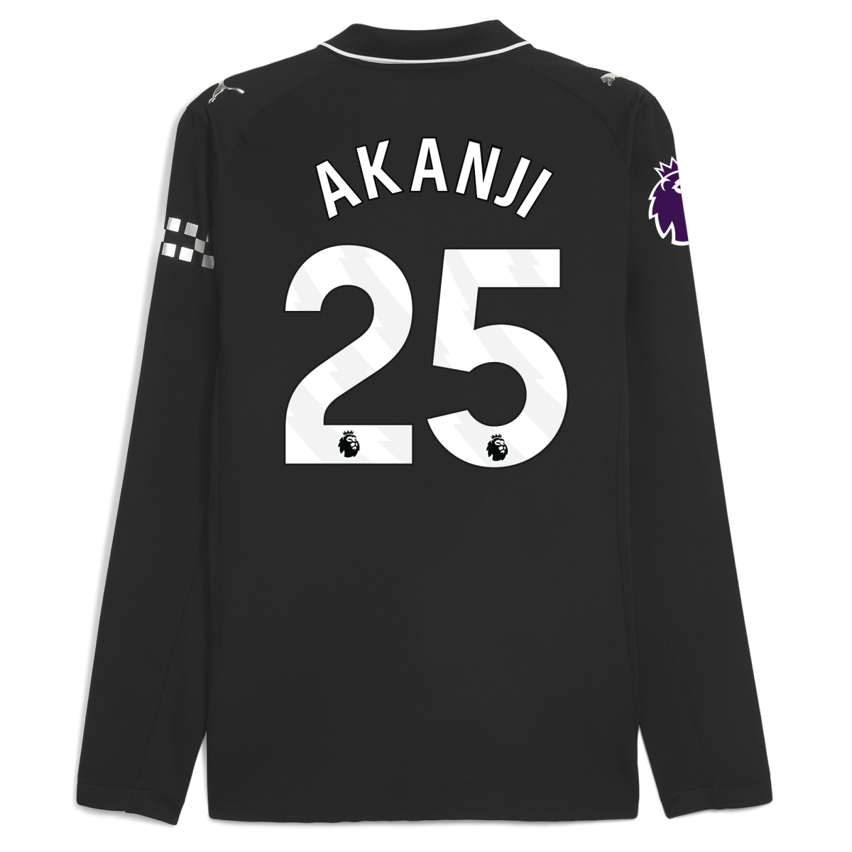 Manchester City manchester city premier league away authentic jersey 202526 long sleeve with akanji 25 printing Collection - ManchesterCitystore.com