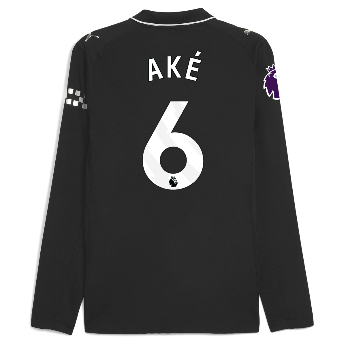 Manchester City manchester city premier league away authentic jersey 202526 long sleeve with ake 6 printing Collection - ManchesterCitystore.com