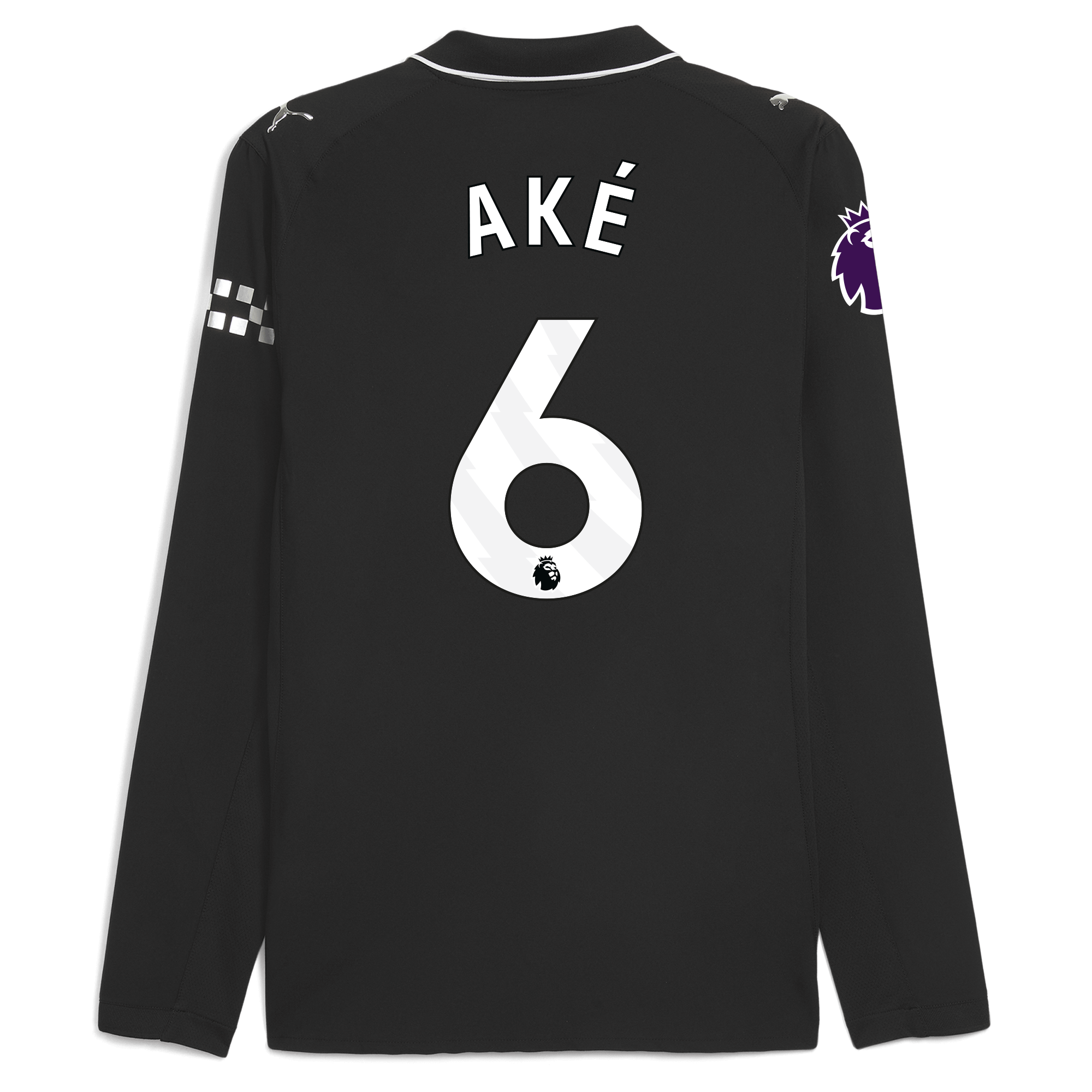 Manchester City manchester city premier league away authentic jersey 202526 long sleeve with ake 6 printing Collection - ManchesterCitystore.com