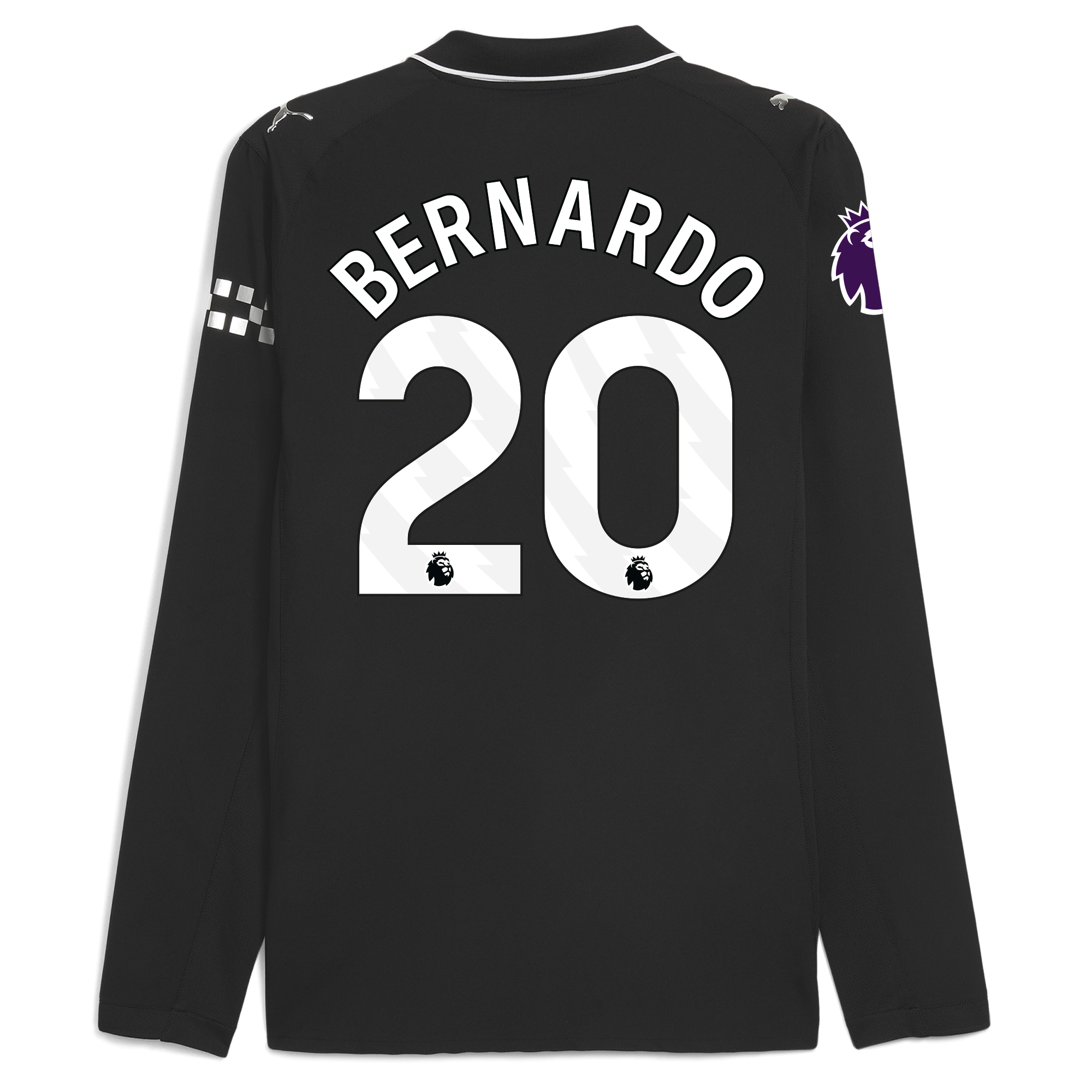 Manchester City manchester city premier league away authentic jersey 202526 long sleeve with bernardo 20 printing Collection - ManchesterCitystore.com