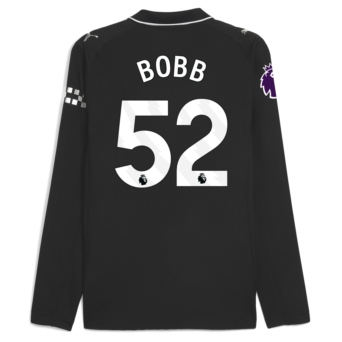 Manchester City manchester city premier league away authentic jersey 202526 long sleeve with bobb 52 printing Collection - ManchesterCitystore.com