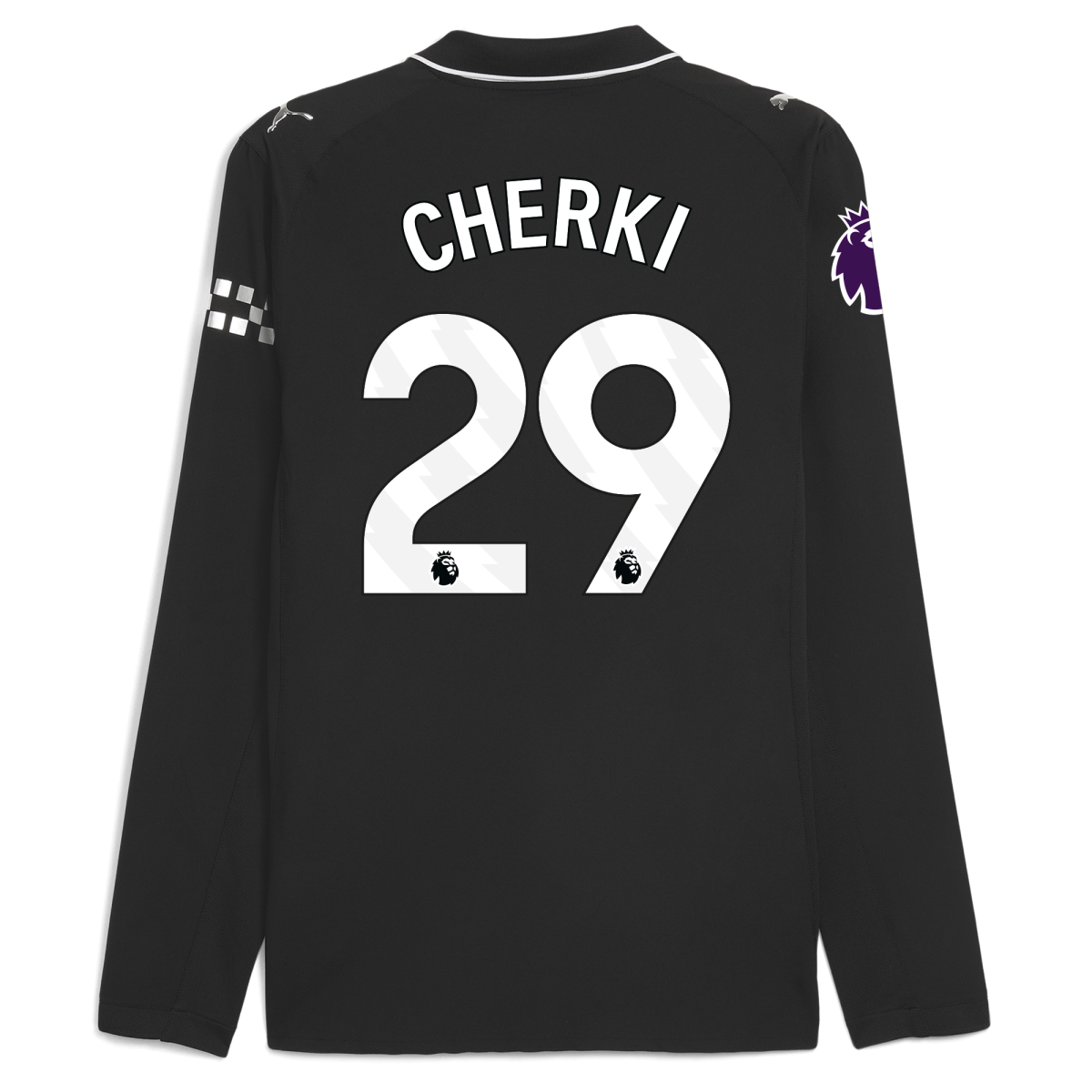 Manchester City manchester city premier league away authentic jersey 202526 long sleeve with cherki 29 printing Collection - ManchesterCitystore.com