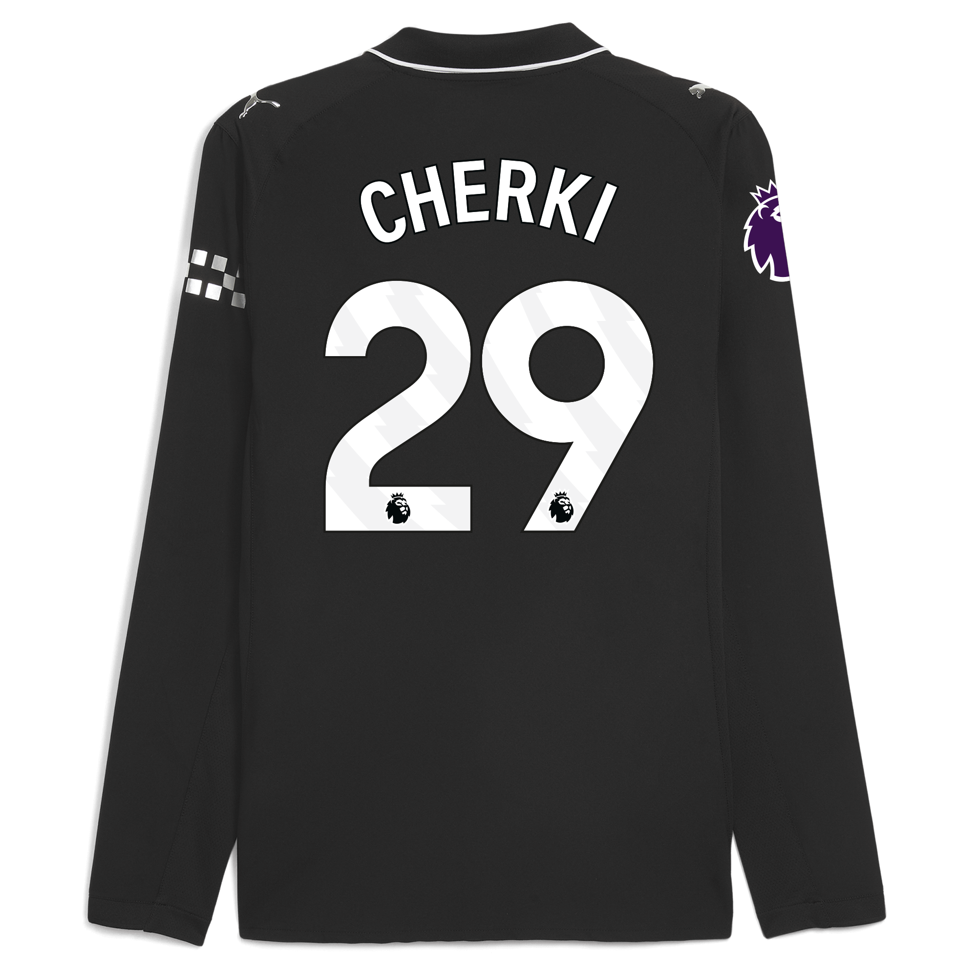 Manchester City manchester city premier league away authentic jersey 202526 long sleeve with cherki 29 printing Collection - ManchesterCitystore.com
