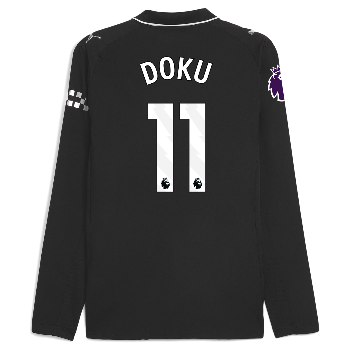 Manchester City manchester city premier league away authentic jersey 202526 long sleeve with doku 11 printing Collection - ManchesterCitystore.com