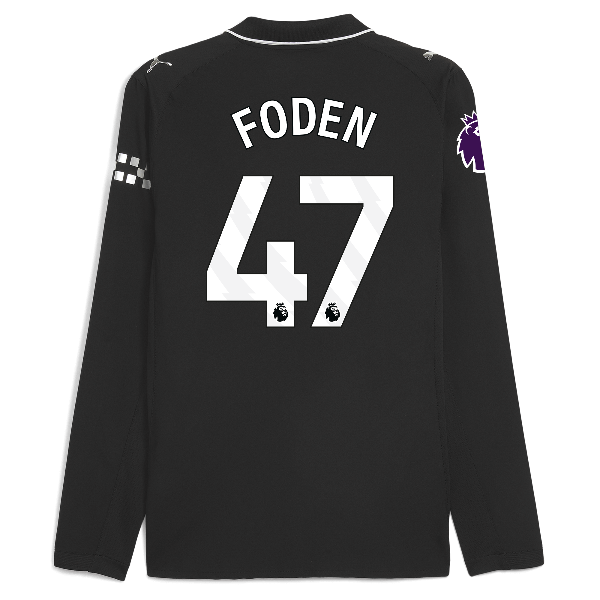 Manchester City manchester city premier league away authentic jersey 202526 long sleeve with foden 47 printing Collection - ManchesterCitystore.com