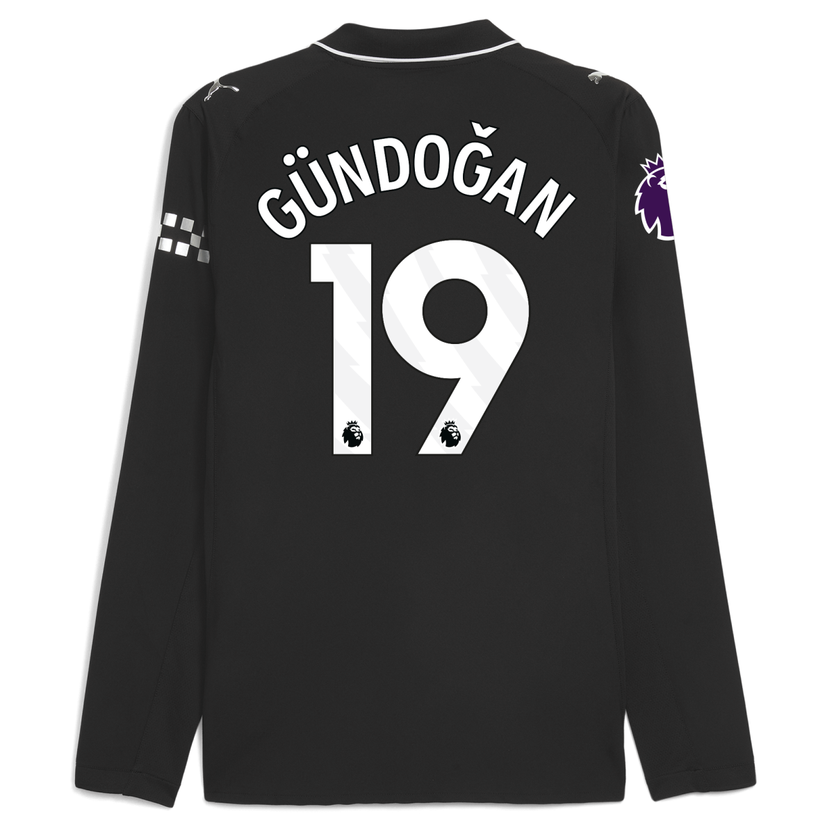 Manchester City manchester city premier league away authentic jersey 202526 long sleeve with gundogan 19 printing Collection - ManchesterCitystore.com