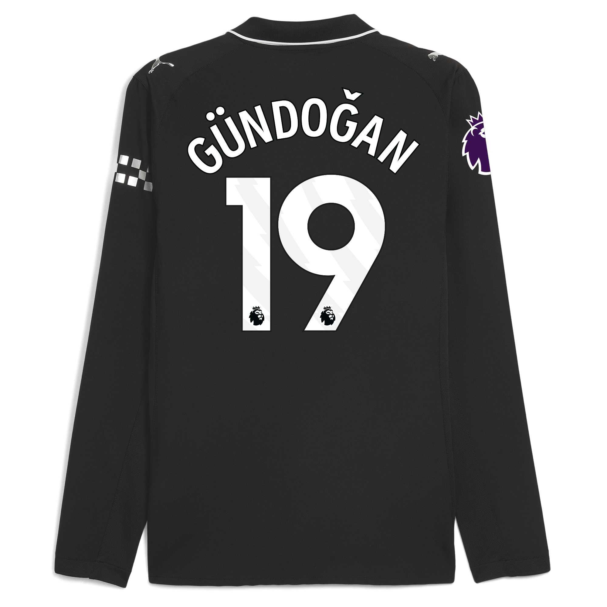 Manchester City manchester city premier league away authentic jersey 202526 long sleeve with gundogan 19 printing Collection - ManchesterCitystore.com