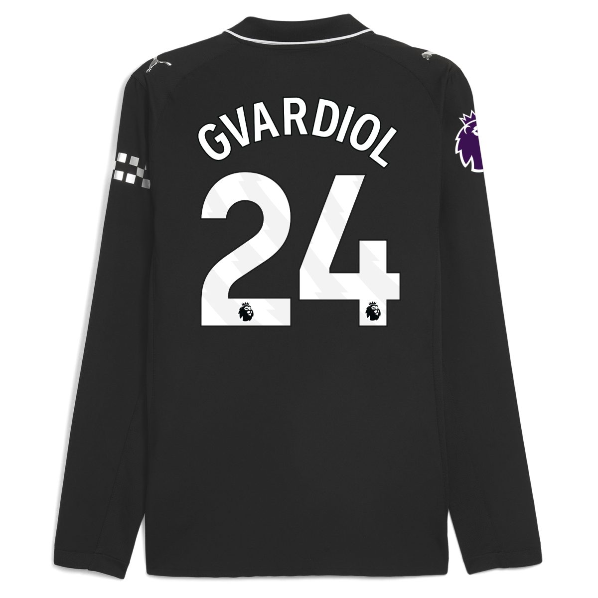 Manchester City manchester city premier league away authentic jersey 202526 long sleeve with gvardiol 24 printing Collection - ManchesterCitystore.com