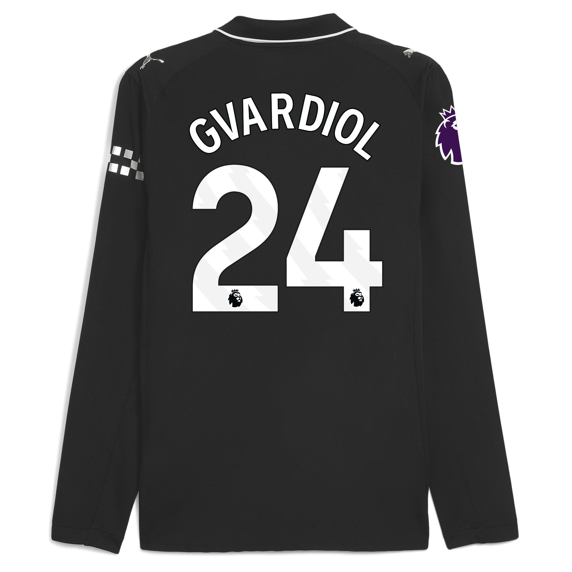 Manchester City manchester city premier league away authentic jersey 202526 long sleeve with gvardiol 24 printing Collection - ManchesterCitystore.com