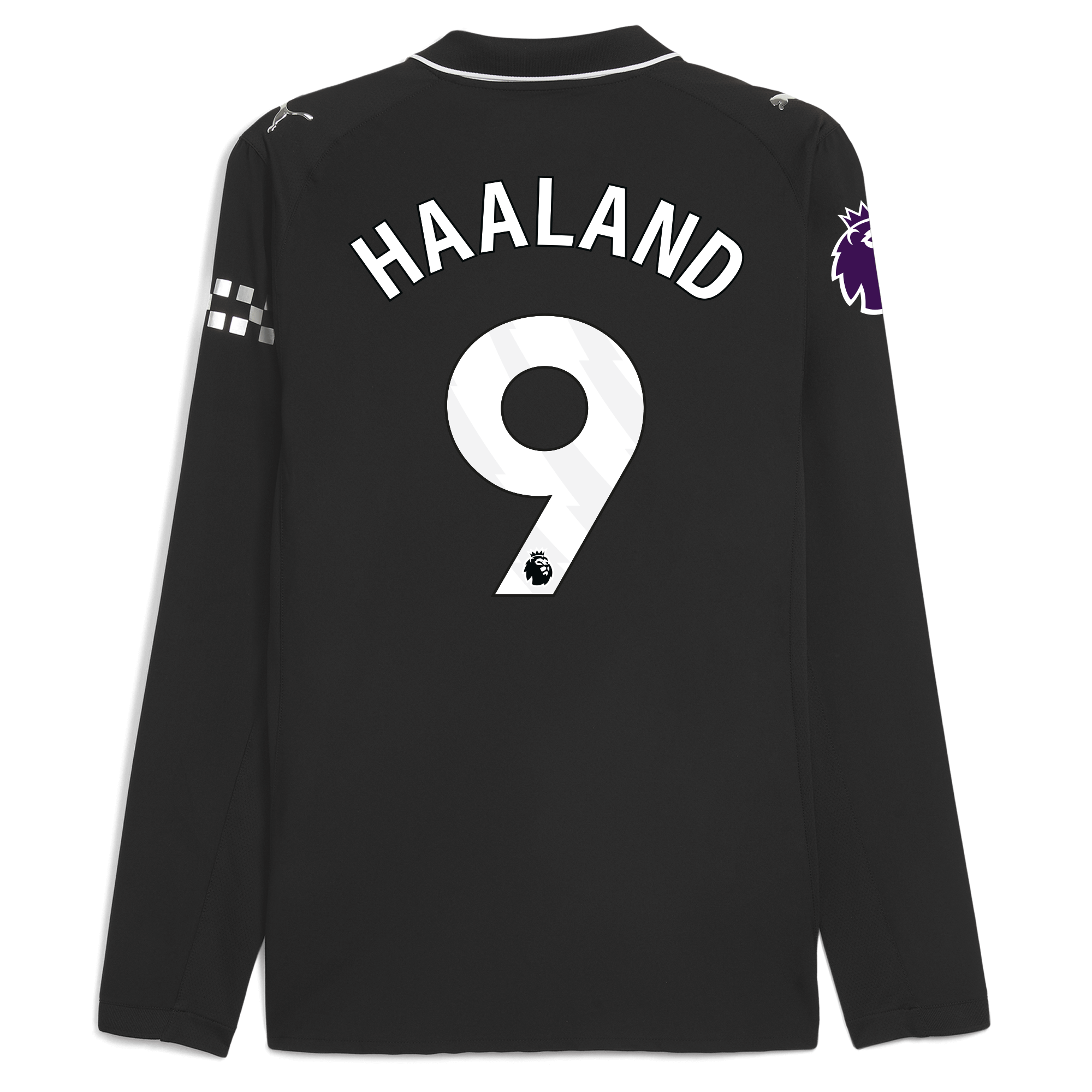 Manchester City manchester city premier league away authentic jersey 202526 long sleeve with haaland 9 printing Collection - ManchesterCitystore.com