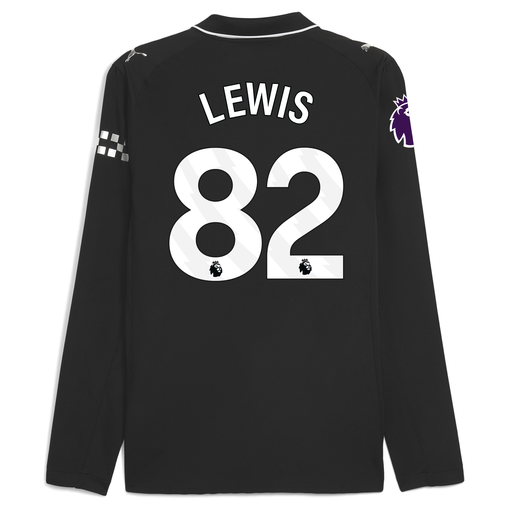 Manchester City manchester city premier league away authentic jersey 202526 long sleeve with lewis 82 printing Collection - ManchesterCitystore.com