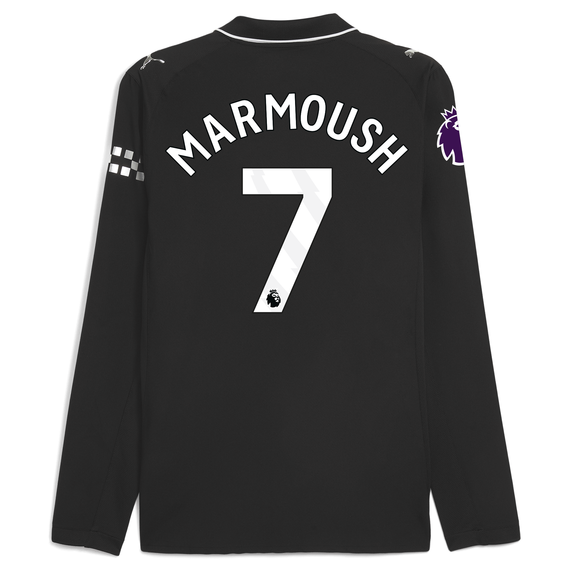 Manchester City manchester city premier league away authentic jersey 202526 long sleeve with marmoush 7 printing Collection - ManchesterCitystore.com