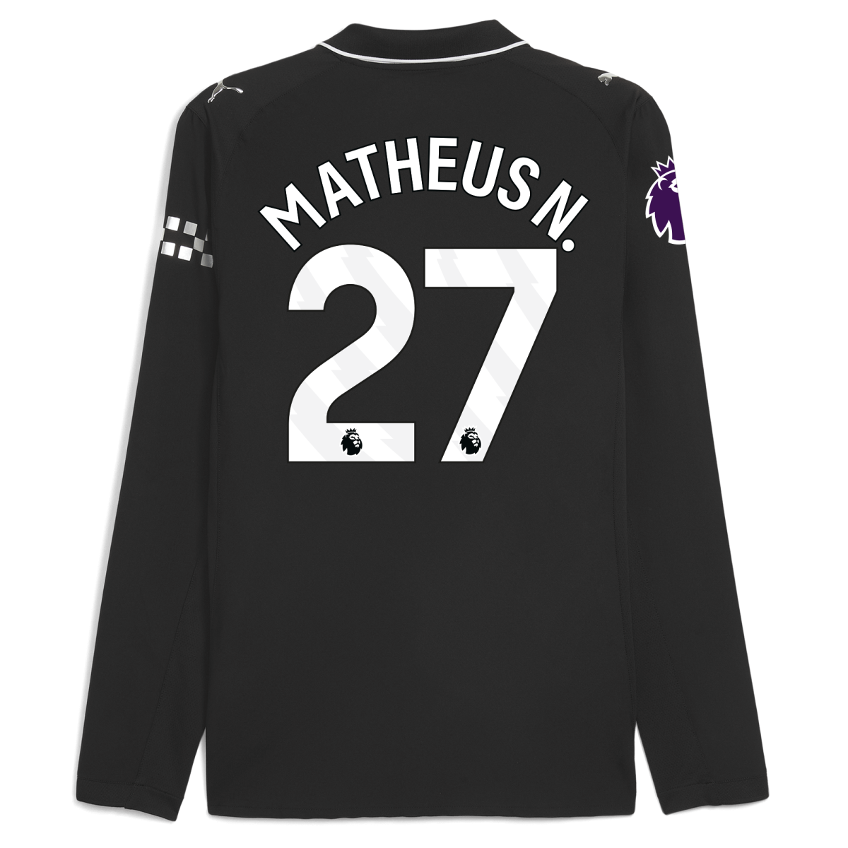 Manchester City manchester city premier league away authentic jersey 202526 long sleeve with matheus n. 27 printing Collection - ManchesterCitystore.com