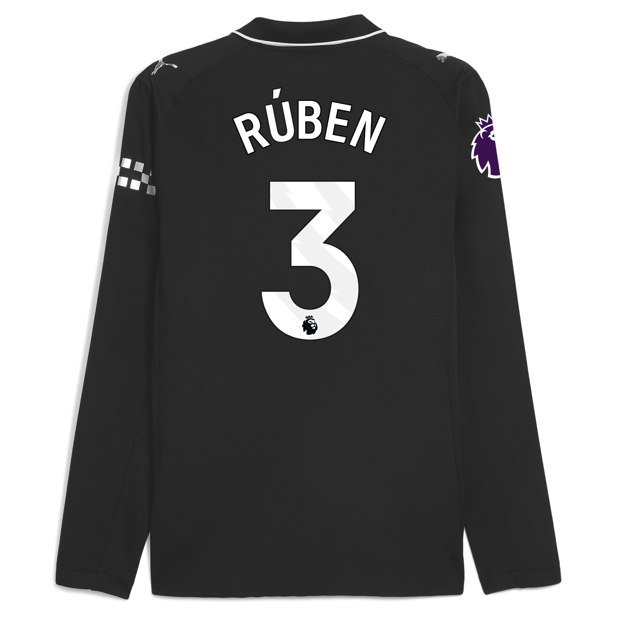 Manchester City manchester city premier league away authentic jersey 202526 long sleeve with ruben 3 printing Collection - ManchesterCitystore.com