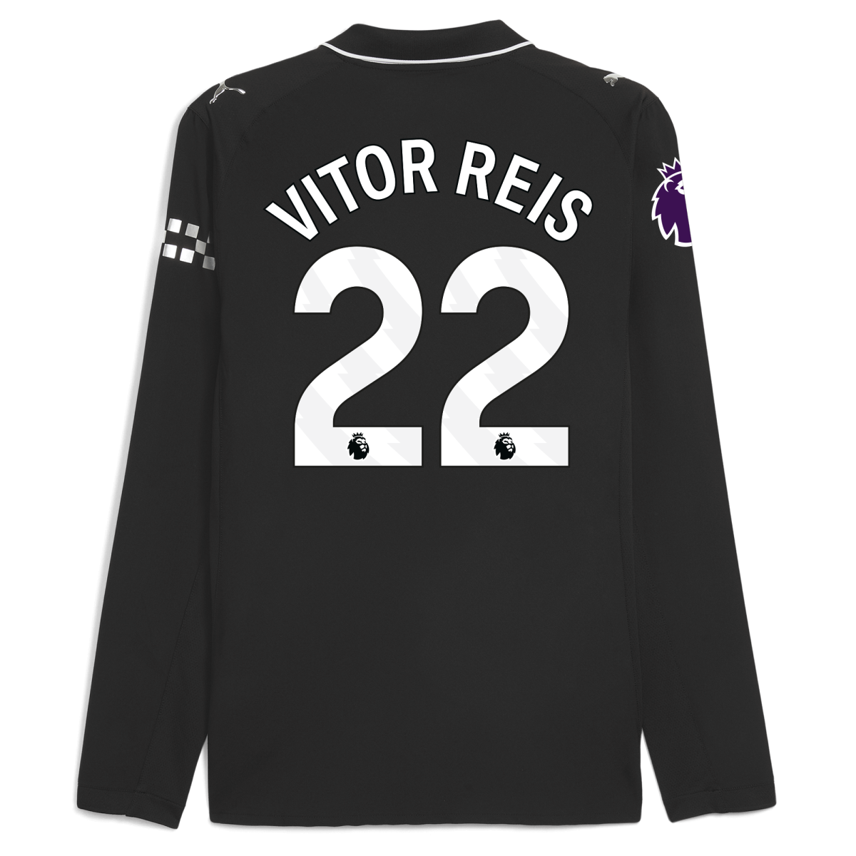 Manchester City manchester city premier league away authentic jersey 202526 long sleeve with vitor reis 22 printing Collection - ManchesterCitystore.com