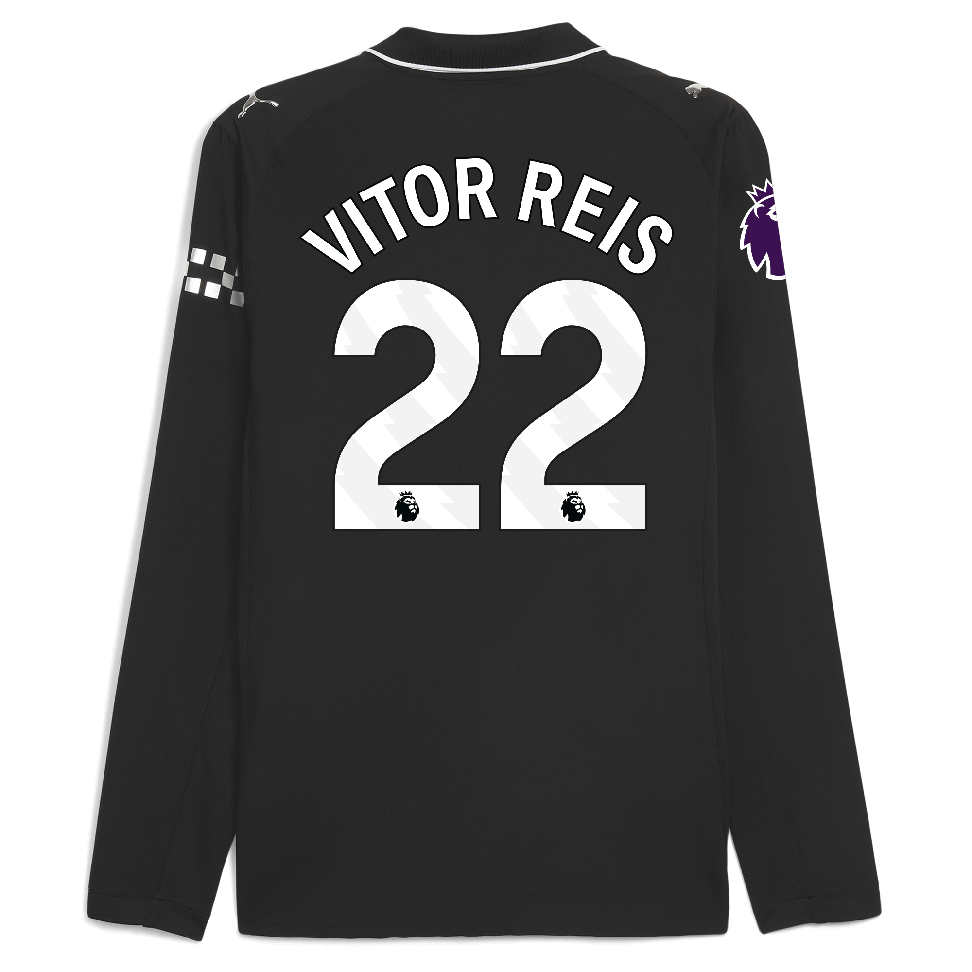 Manchester City manchester city premier league away authentic jersey 202526 long sleeve with vitor reis 22 printing Collection - ManchesterCitystore.com
