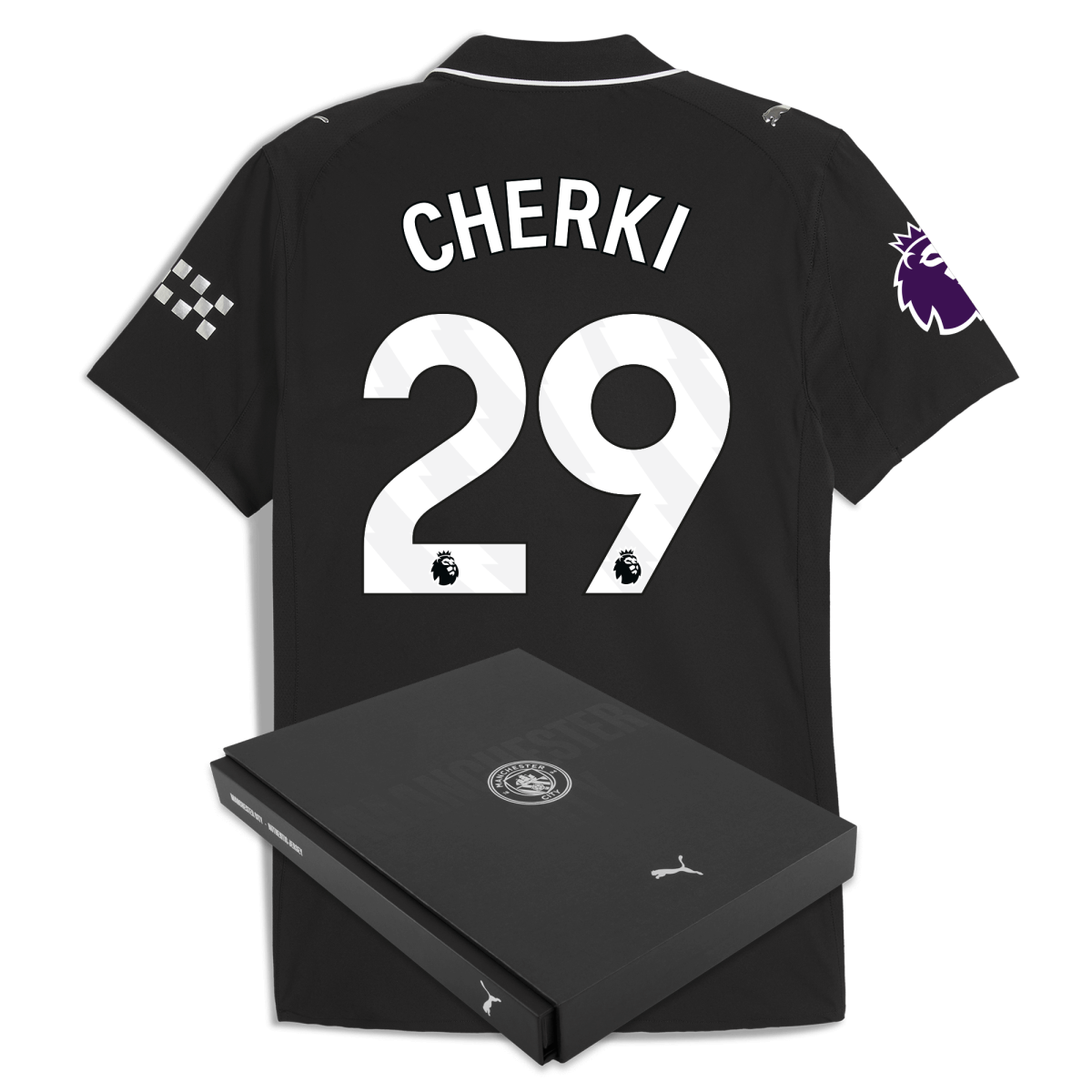 Manchester City manchester city premier league away authentic jersey 202526 with cherki 29 printing in gift box Collection - ManchesterCitystore.com