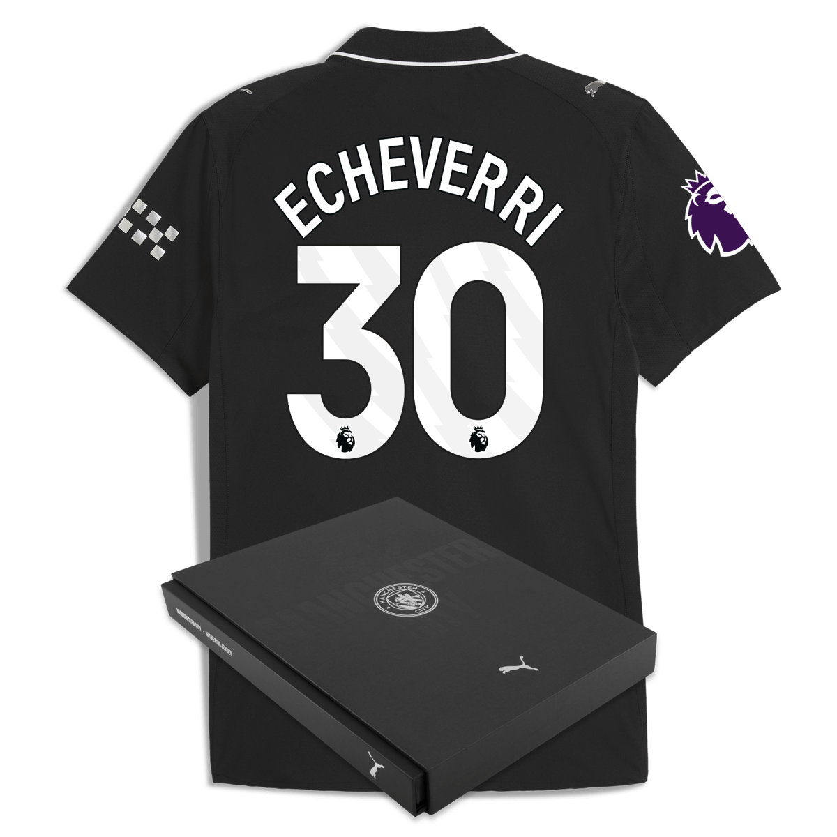 Manchester City manchester city premier league away authentic jersey 202526 with echeverri 30 printing in gift box Collection - ManchesterCitystore.com