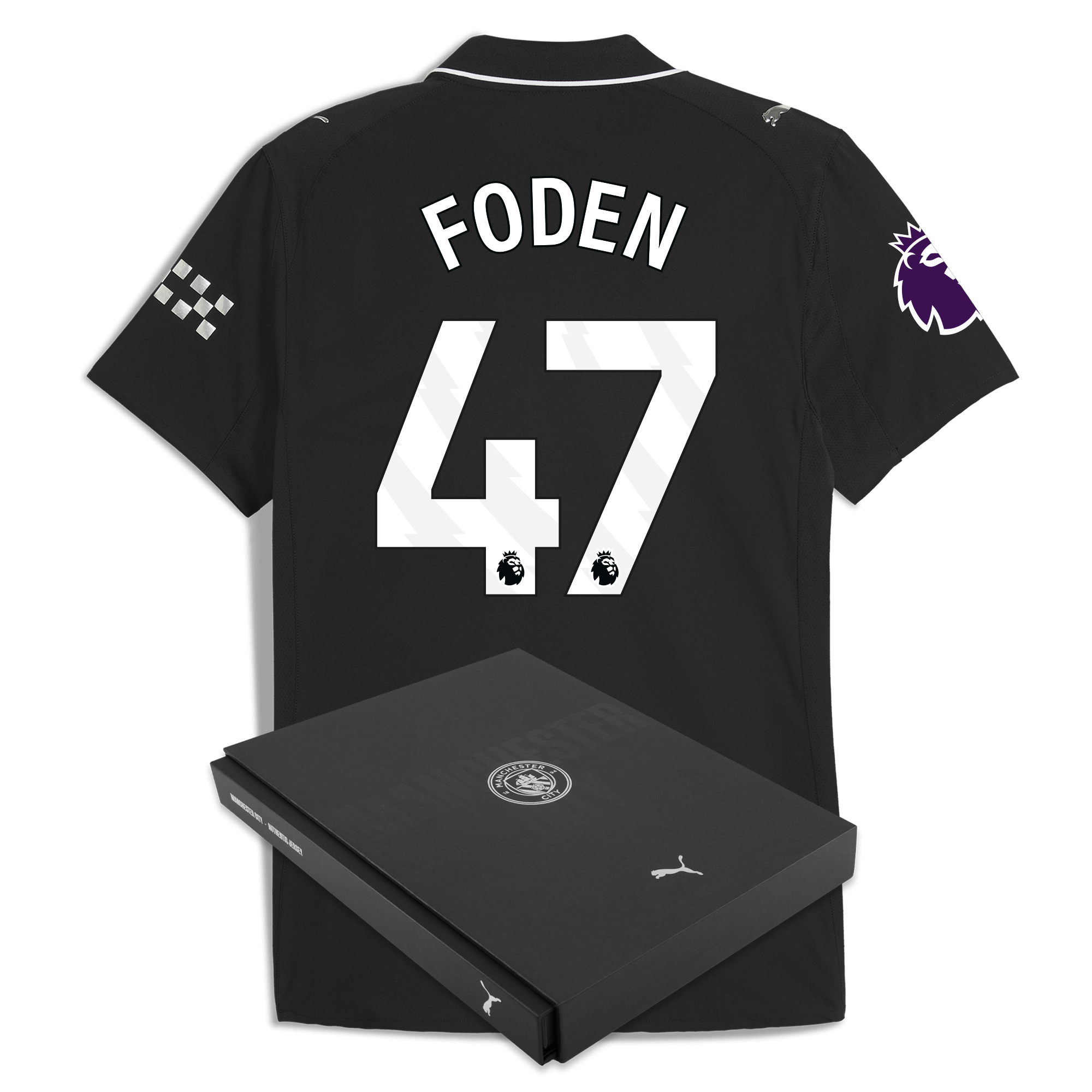 Manchester City manchester city premier league away authentic jersey 202526 with foden 47 printing in gift box Collection - ManchesterCitystore.com