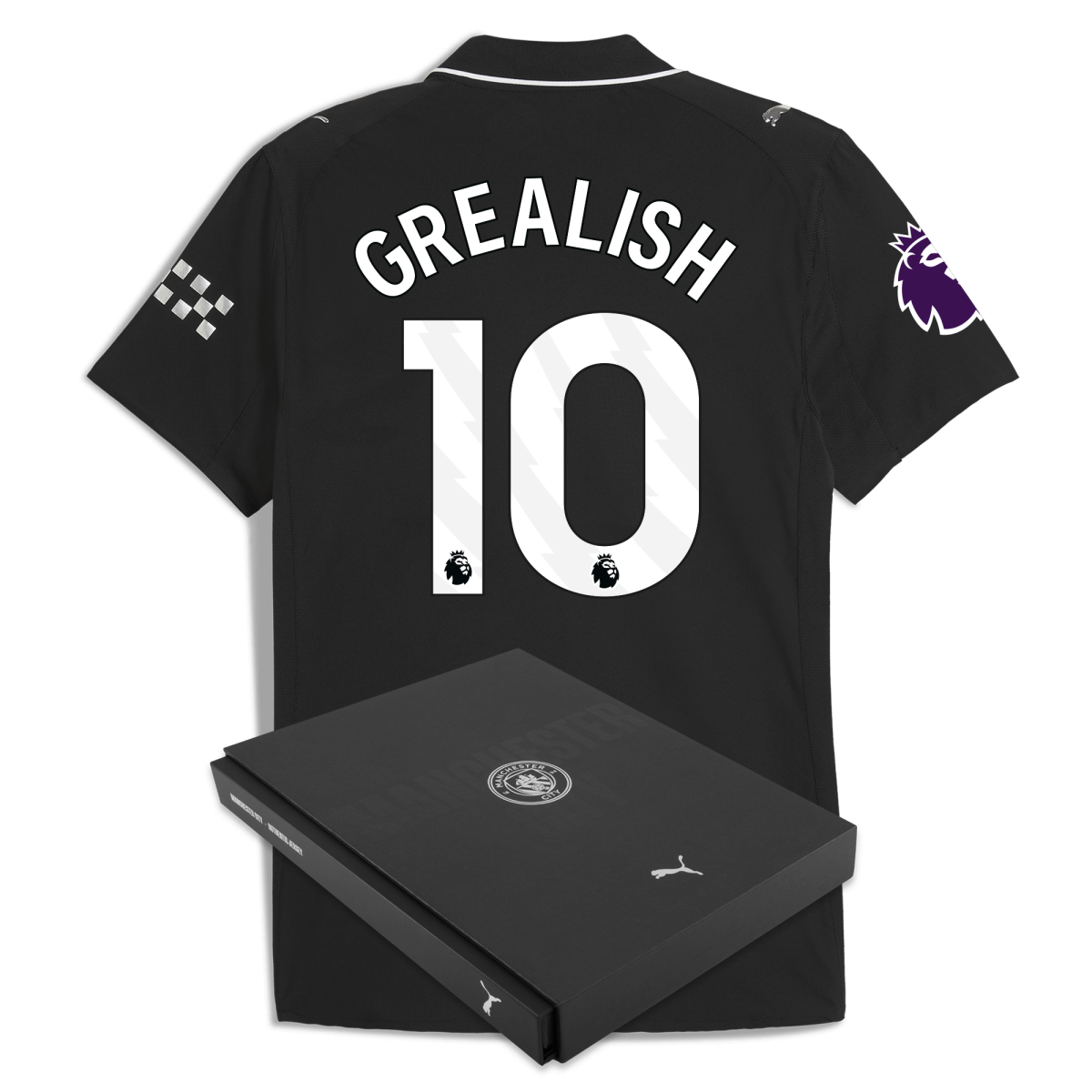Manchester City manchester city premier league away authentic jersey 202526 with grealish 10 printing in gift box Collection - ManchesterCitystore.com