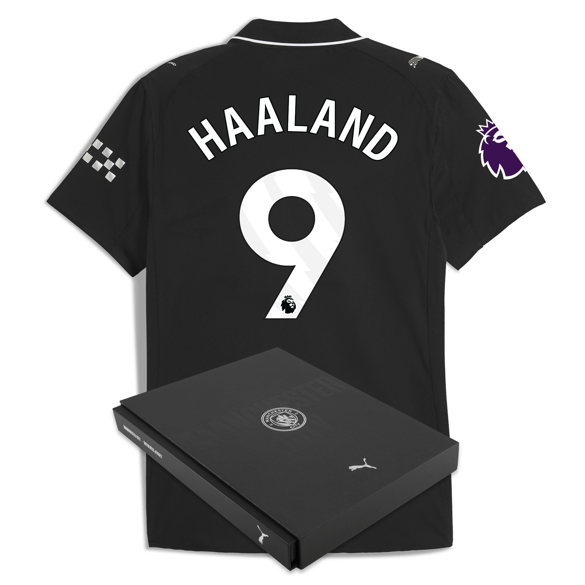 Manchester City manchester city premier league away authentic jersey 202526 with haaland 9 printing in gift box Collection - ManchesterCitystore.com