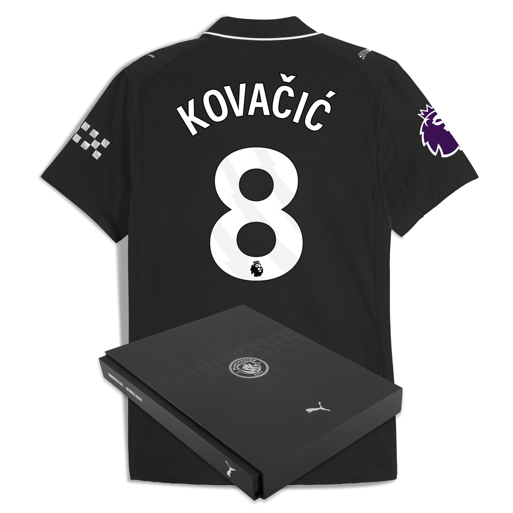 Manchester City manchester city premier league away authentic jersey 202526 with kovacic 8 printing in gift box Collection - ManchesterCitystore.com