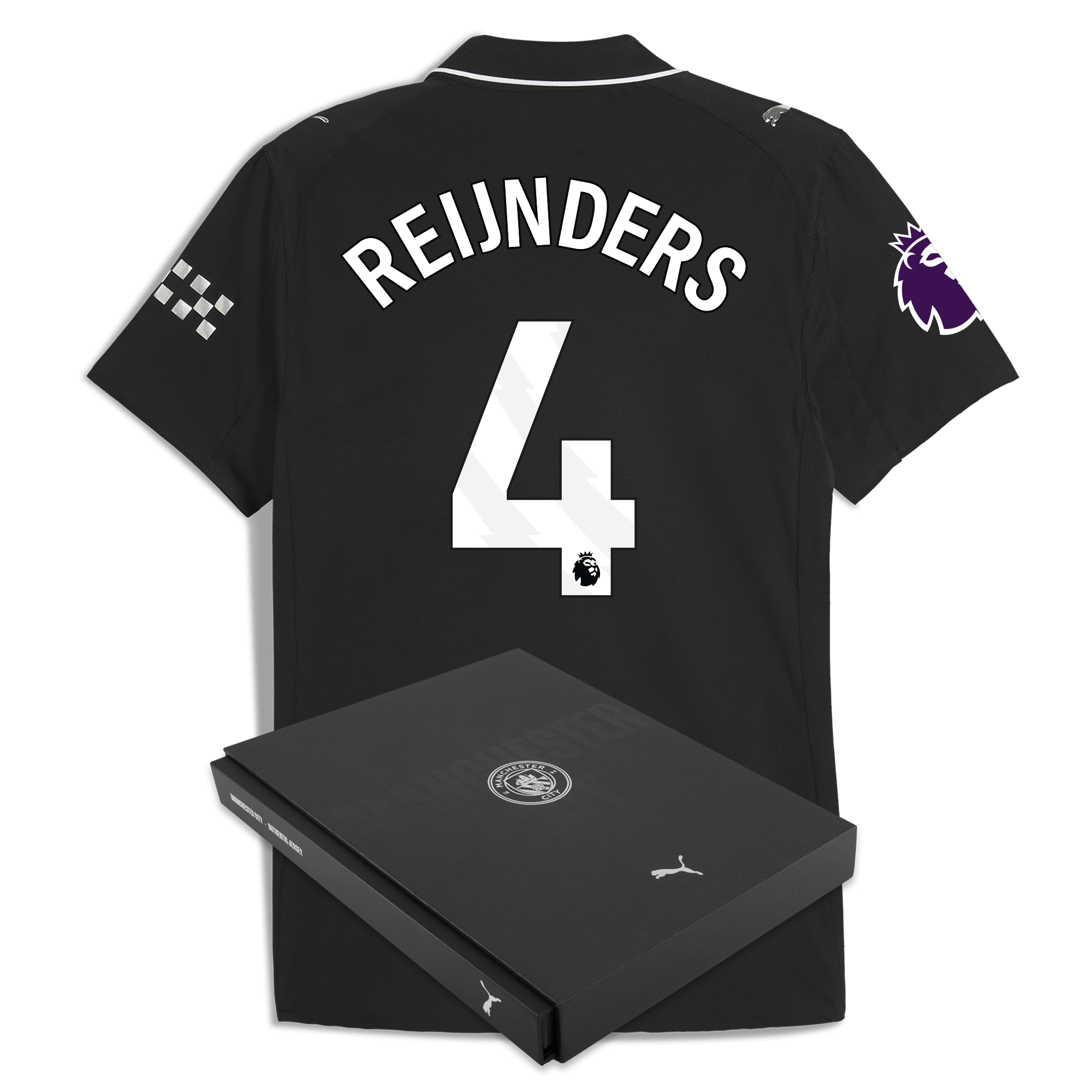 Manchester City manchester city premier league away authentic jersey 202526 with reijnders 4 printing in gift box Collection - ManchesterCitystore.com