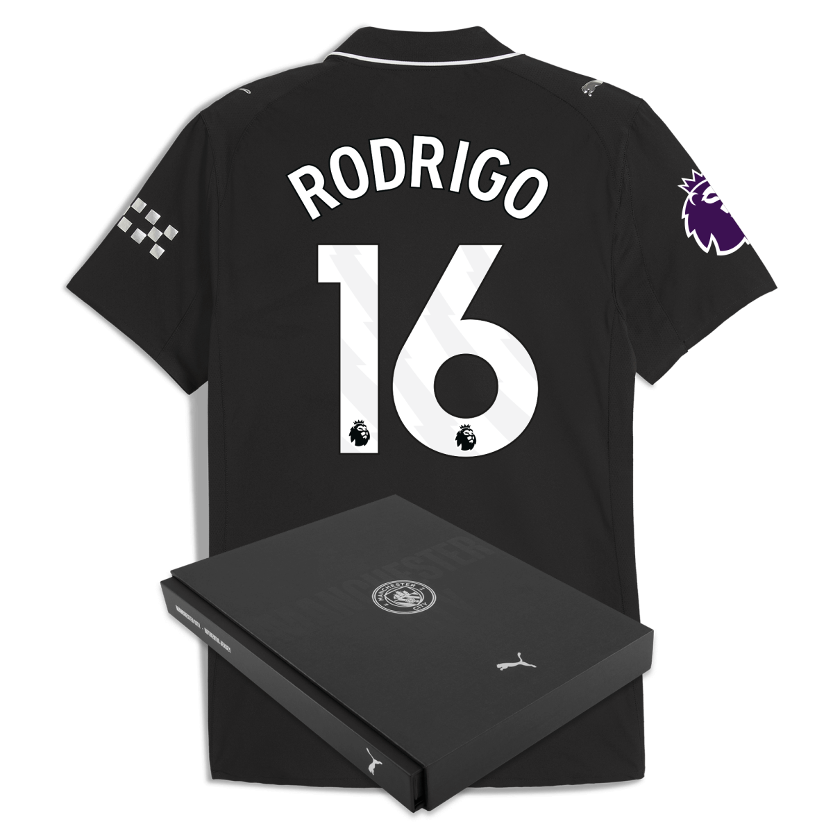 Manchester City manchester city premier league away authentic jersey 202526 with rodrigo 16 printing in gift box Collection - ManchesterCitystore.com