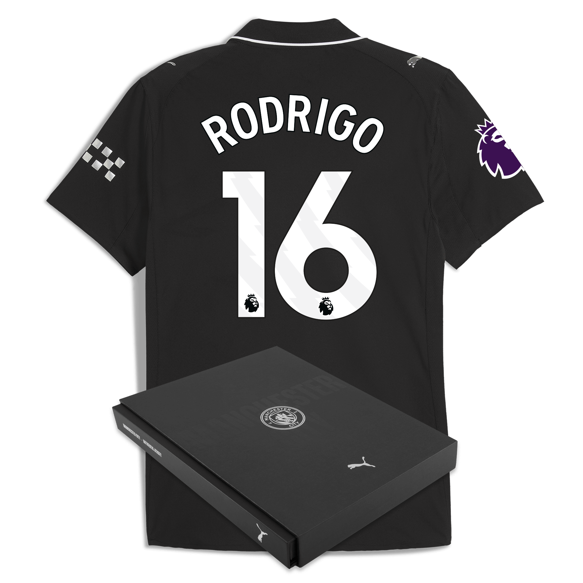 Manchester City manchester city premier league away authentic jersey 202526 with rodrigo 16 printing in gift box Collection - ManchesterCitystore.com