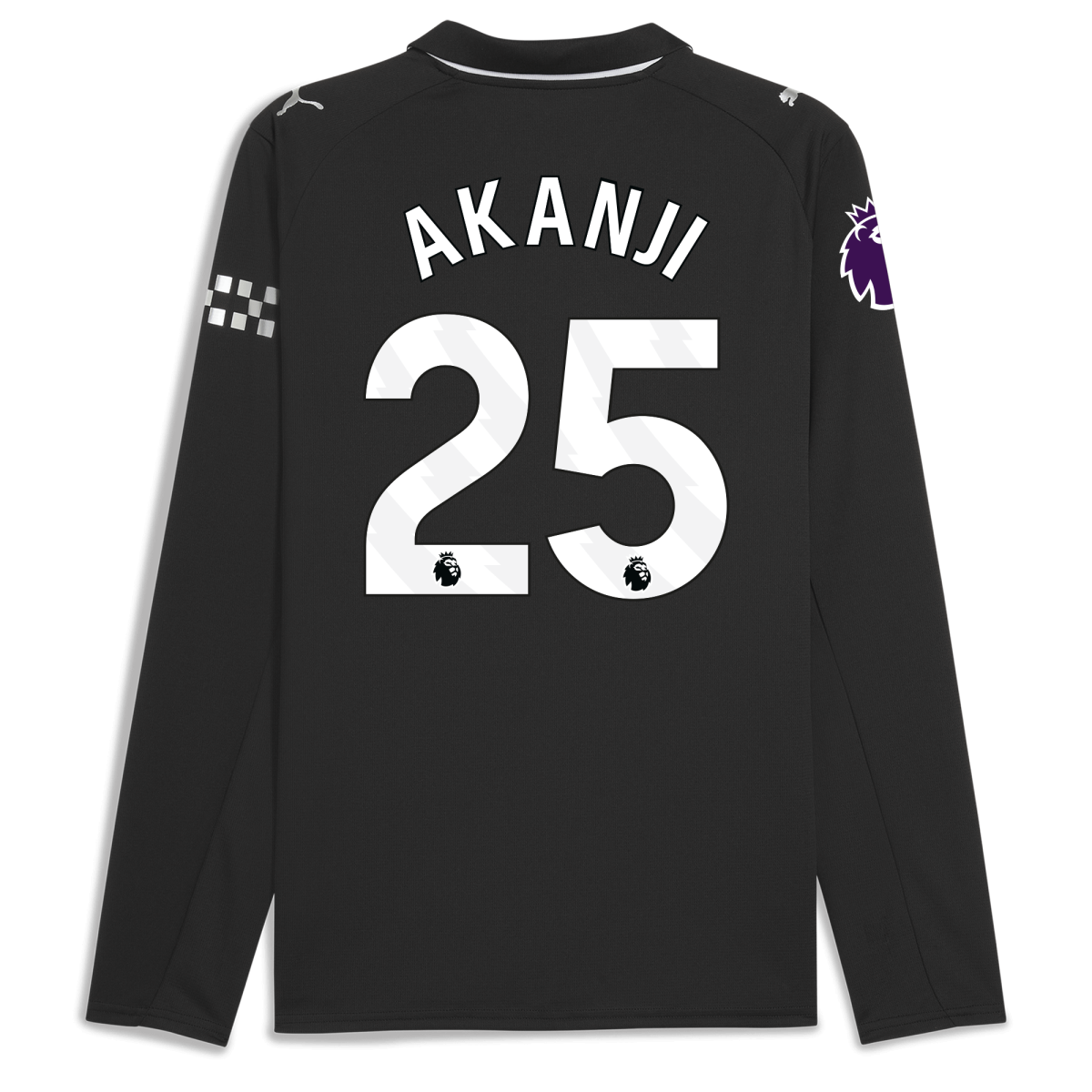 Manchester City manchester city premier league away jersey 202526 long sleeve with akanji 25 printing Collection - ManchesterCitystore.com