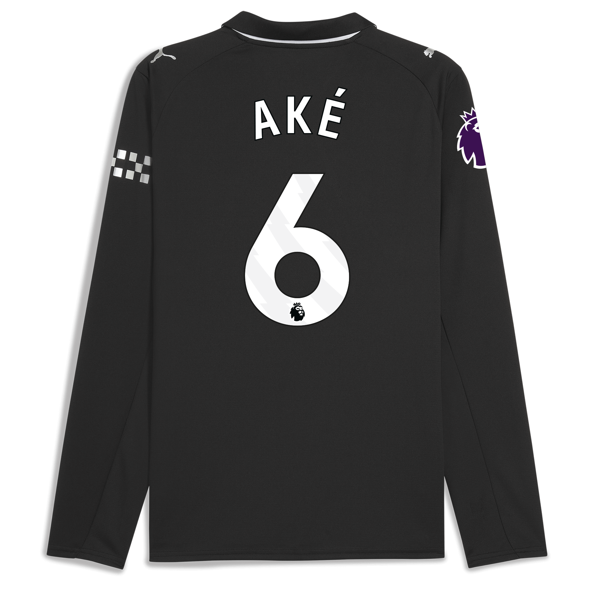 Manchester City manchester city premier league away jersey 202526 long sleeve with ake 6 printing Collection - ManchesterCitystore.com