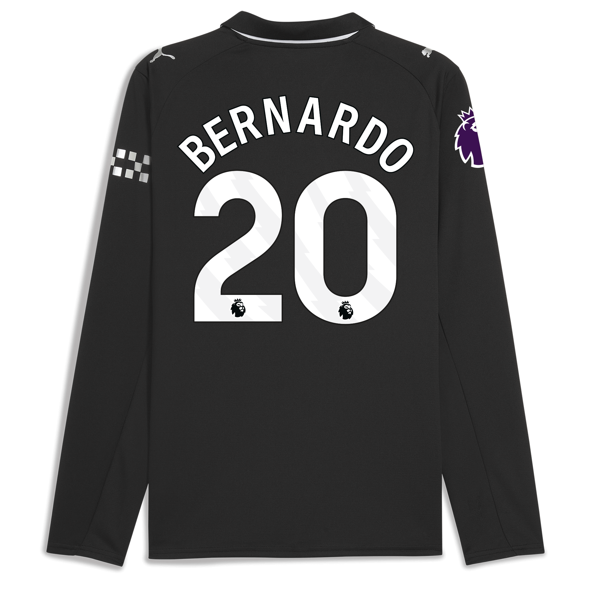 Manchester City manchester city premier league away jersey 202526 long sleeve with bernardo 20 printing Collection - ManchesterCitystore.com