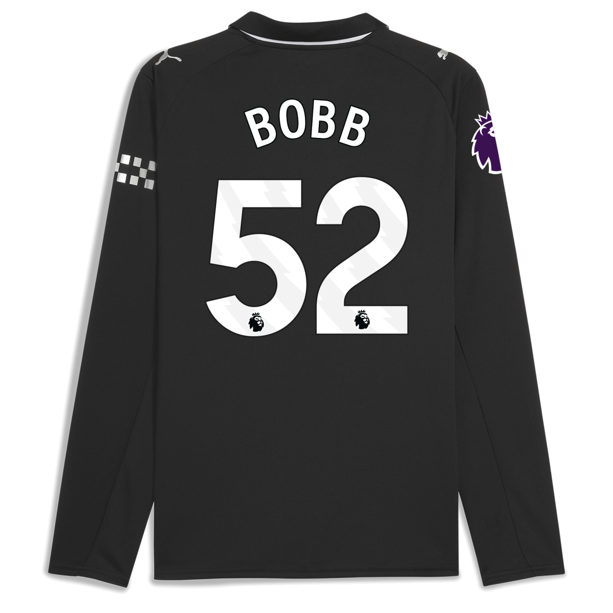 Manchester City manchester city premier league away jersey 202526 long sleeve with bobb 52 printing Collection - ManchesterCitystore.com
