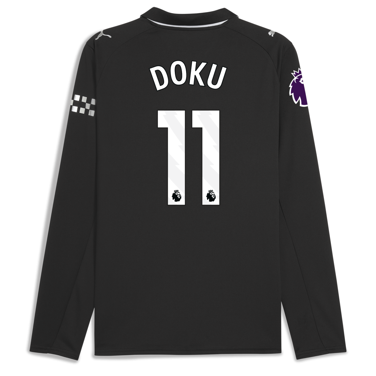 Manchester City manchester city premier league away jersey 202526 long sleeve with doku 11 printing Collection - ManchesterCitystore.com
