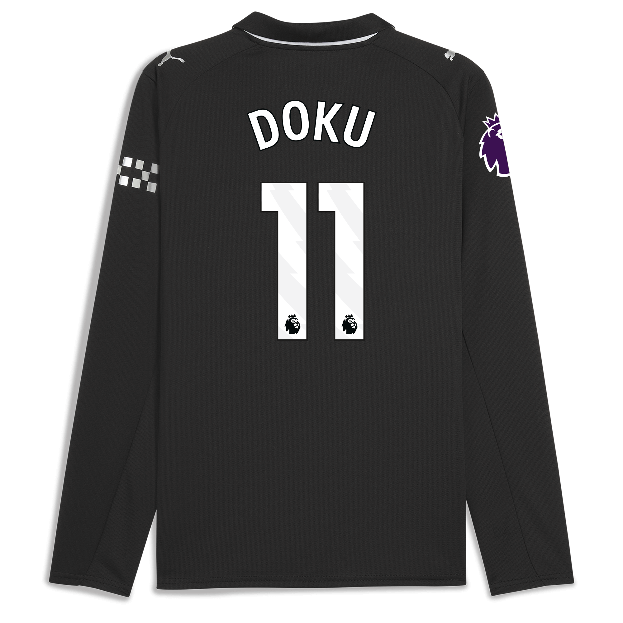 Manchester City manchester city premier league away jersey 202526 long sleeve with doku 11 printing Collection - ManchesterCitystore.com