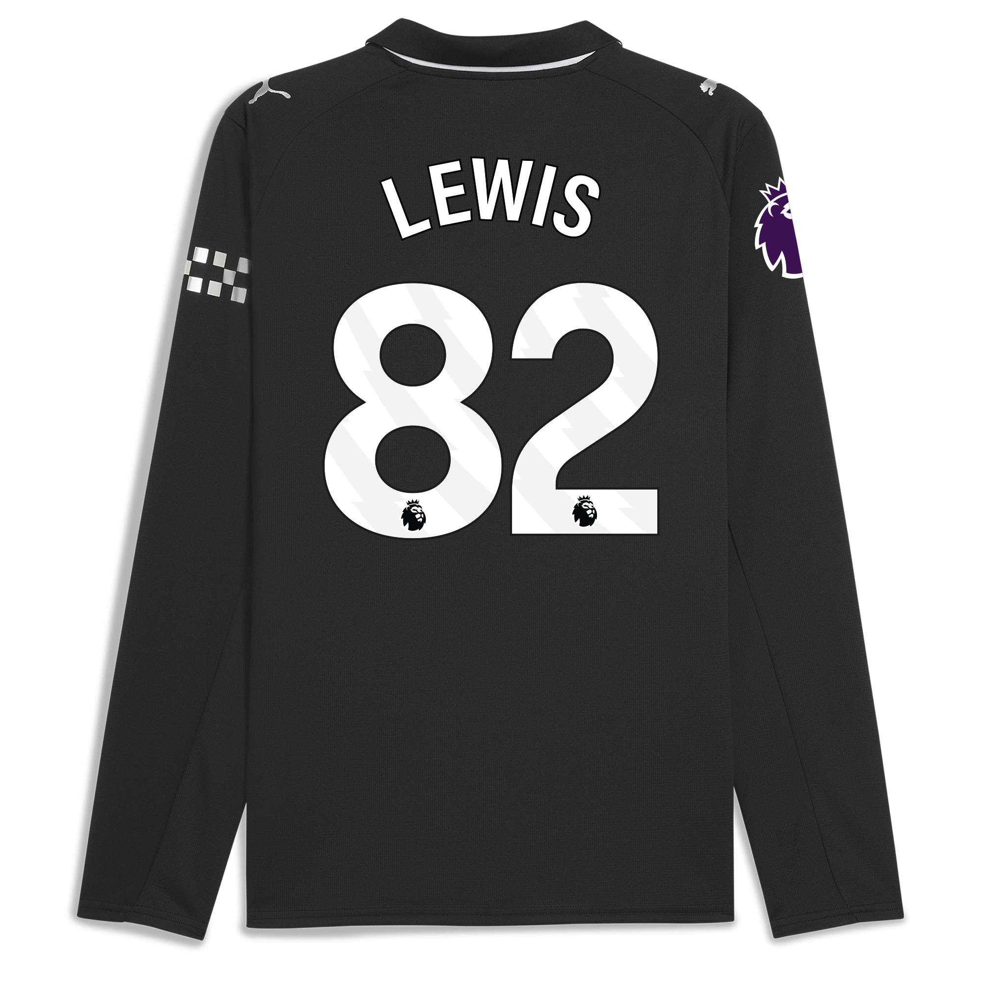 Manchester City manchester city premier league away jersey 202526 long sleeve with lewis 82 printing Collection - ManchesterCitystore.com
