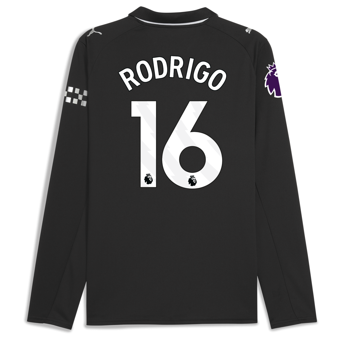 Manchester City manchester city premier league away jersey 202526 long sleeve with rodrigo 16 printing Collection - ManchesterCitystore.com