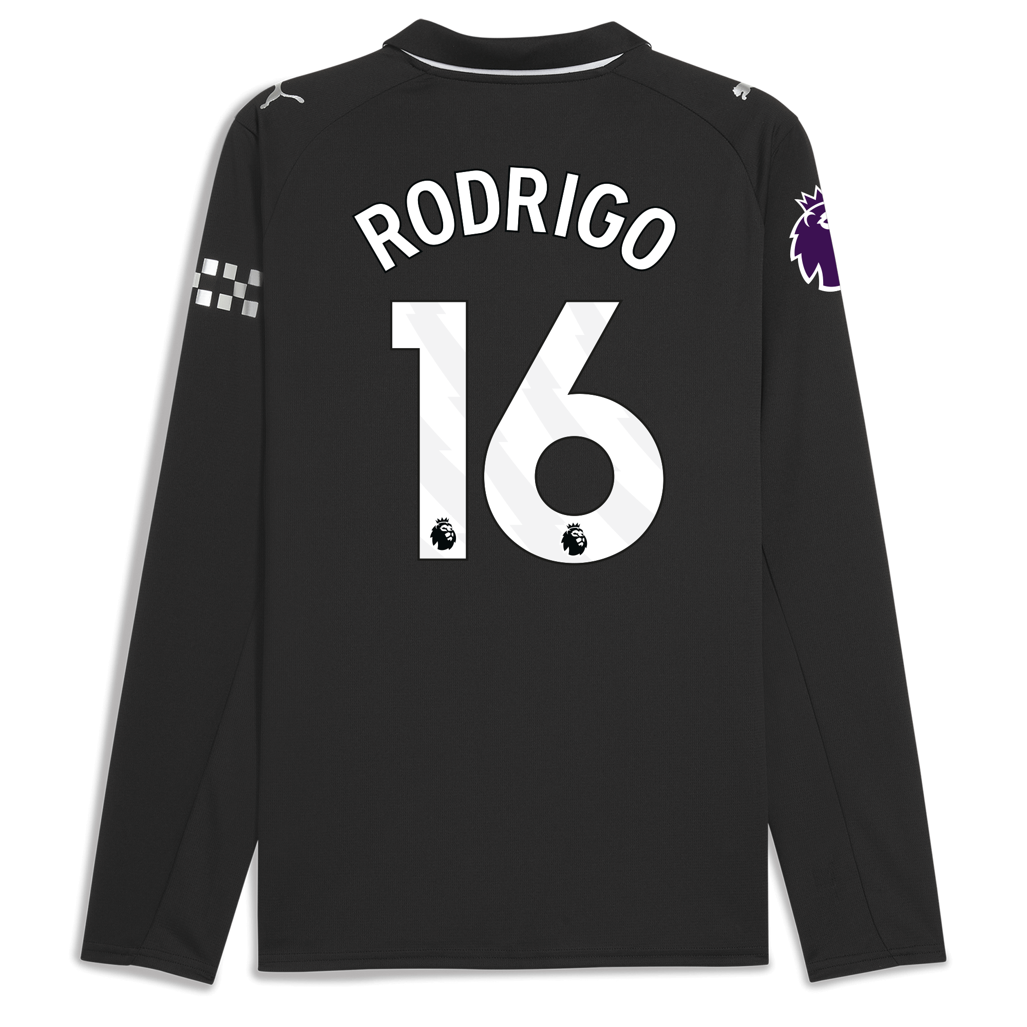 Manchester City manchester city premier league away jersey 202526 long sleeve with rodrigo 16 printing Collection - ManchesterCitystore.com