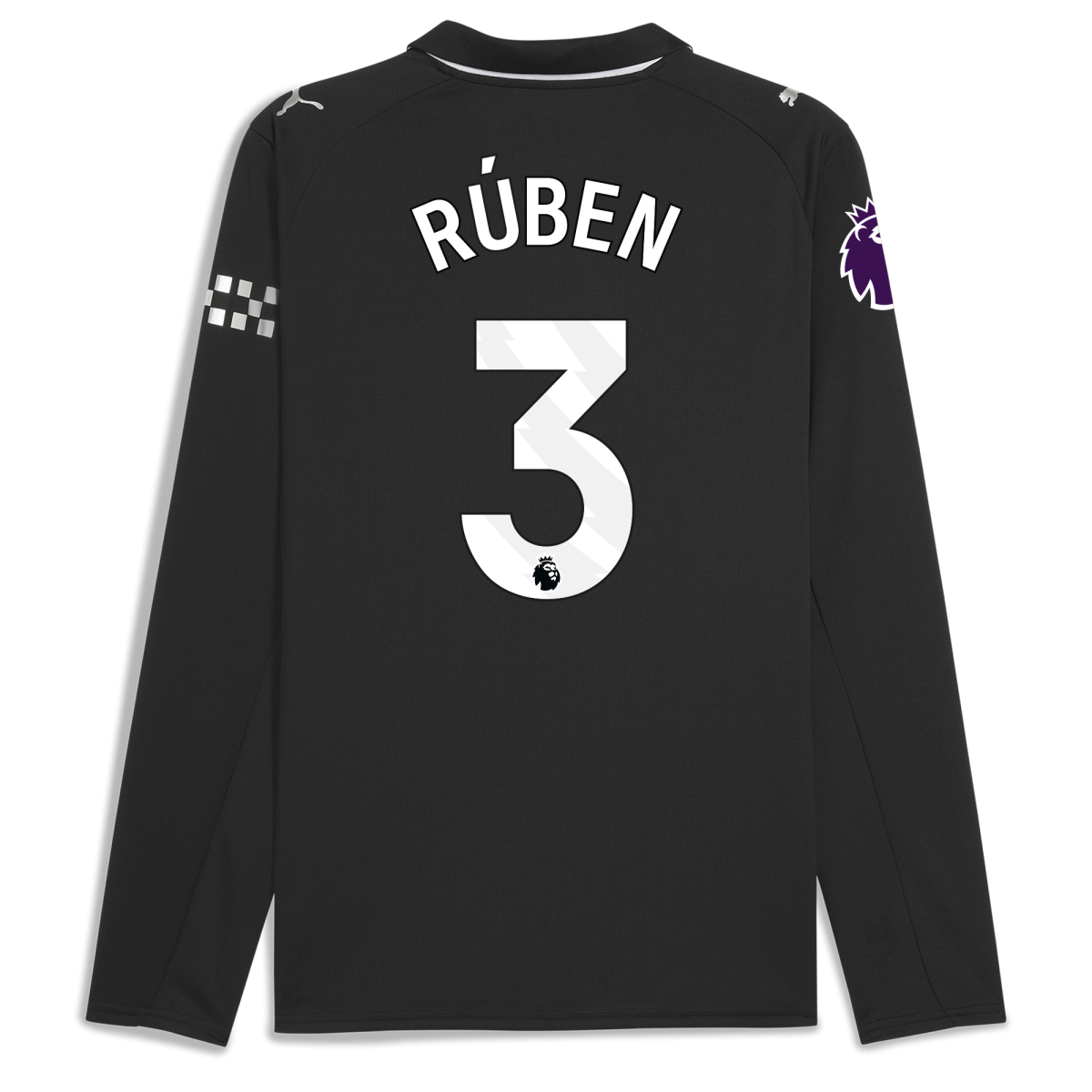 Manchester City manchester city premier league away jersey 202526 long sleeve with ruben 3 printing Collection - ManchesterCitystore.com