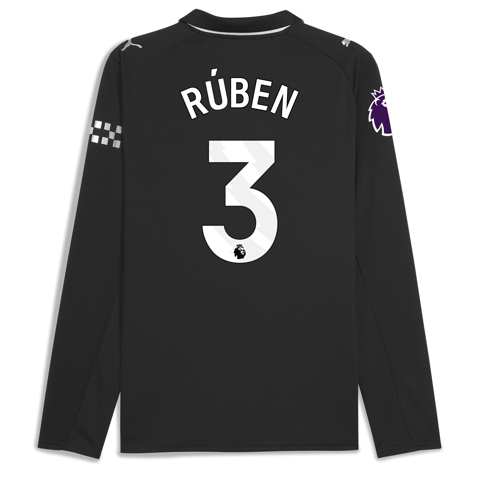 Manchester City manchester city premier league away jersey 202526 long sleeve with ruben 3 printing Collection - ManchesterCitystore.com