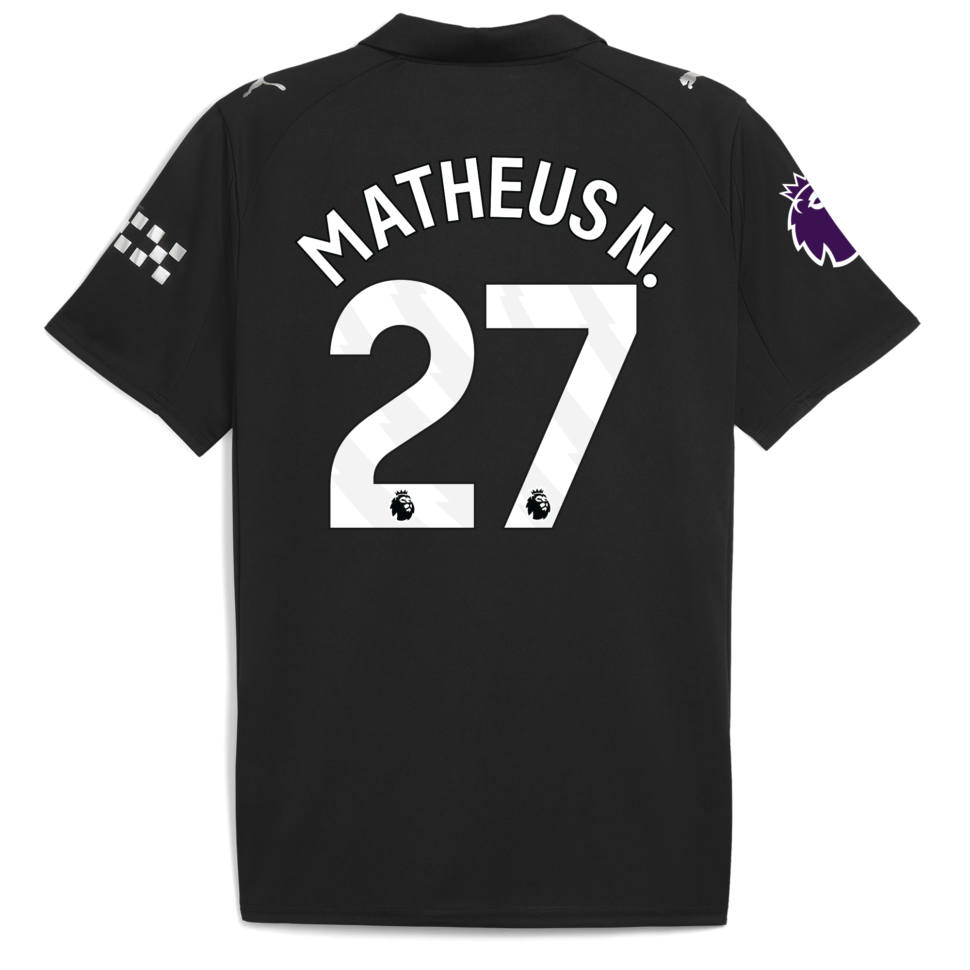 Manchester City manchester city premier league away jersey 202526 with matheus n. 27 printing Collection - ManchesterCitystore.com