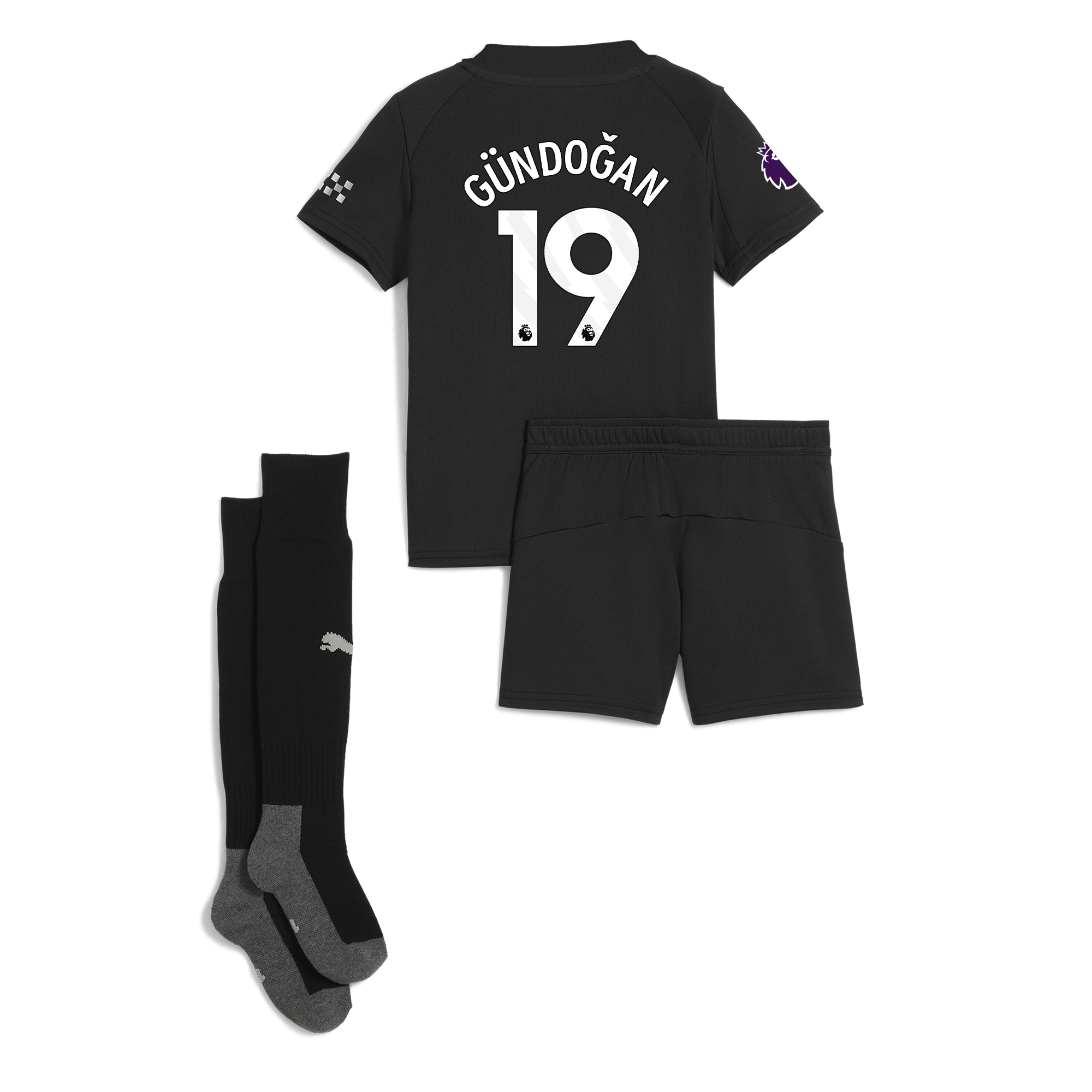 Manchester City manchester city premier league away mini kit 202526 with gundogan 19 printing Collection - ManchesterCitystore.com