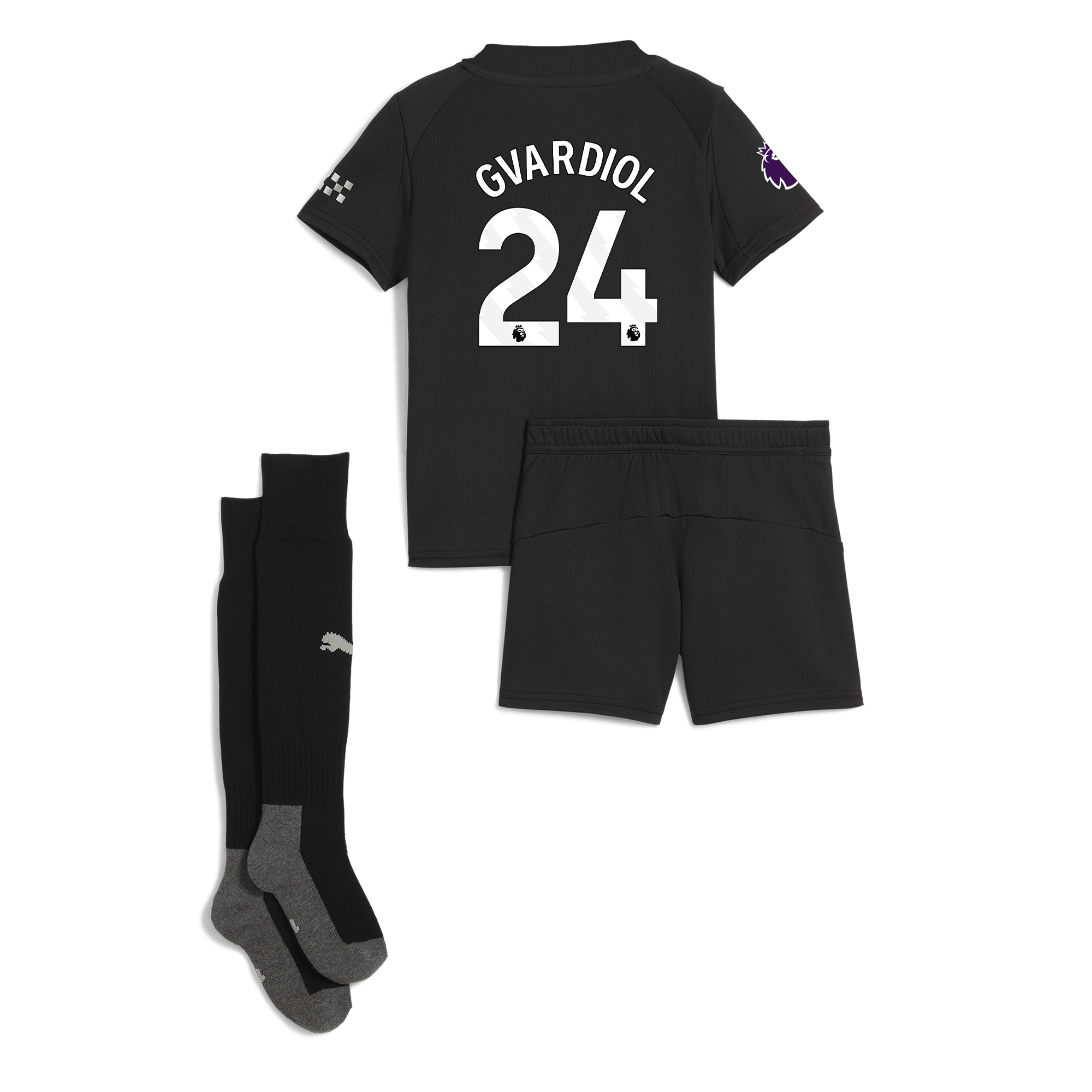 Manchester City manchester city premier league away mini kit 202526 with gvardiol 24 printing Collection - ManchesterCitystore.com
